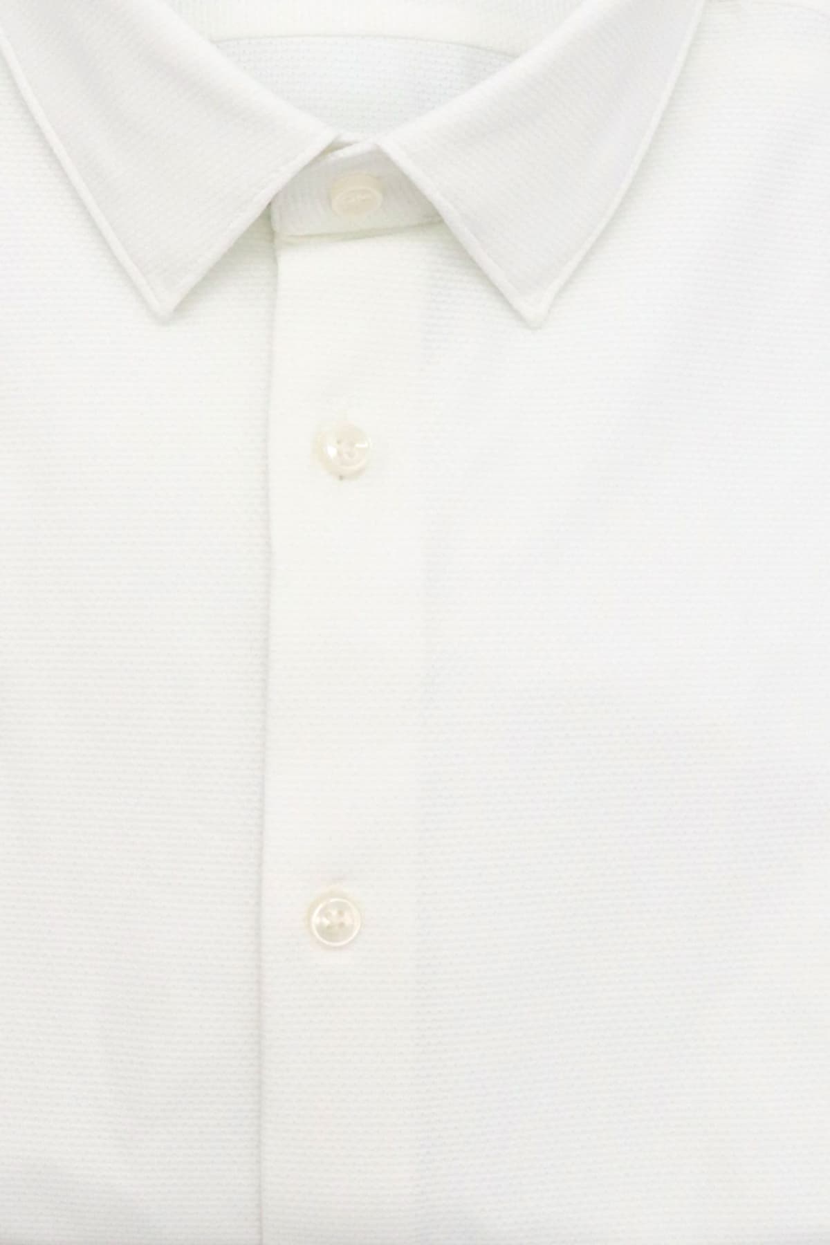 BOSS PERFORMANCE ΠΟΥΚΑΜΙΣΟ ΜΙΚΡΟΣΧΕΔΙΟ SLIM FIT P-HANK-S-KENT-C1-222 ΛΕΥΚΟ