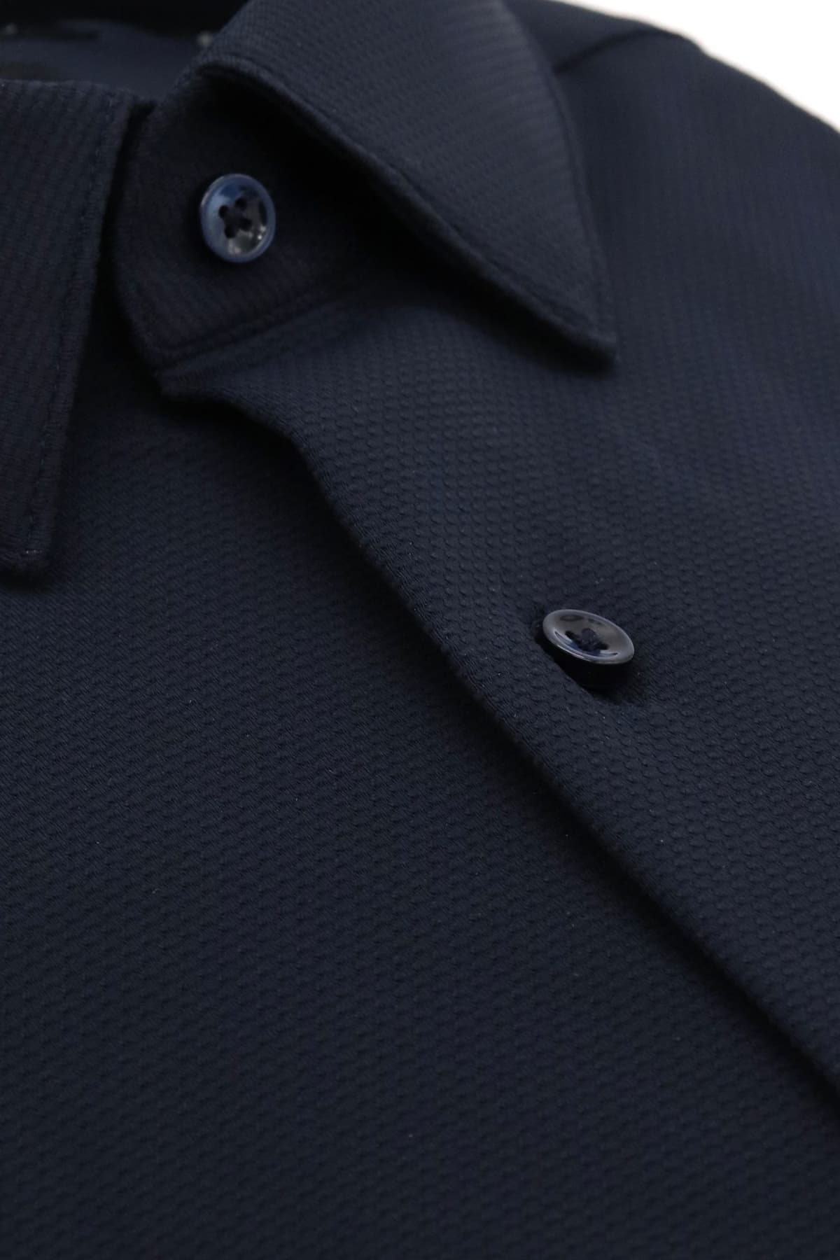 BOSS PERFORMANCE ΠΟΥΚΑΜΙΣΟ ΜΙΚΡΟΣΧΕΔΙΟ SLIM FIT P-HANK-S-KENT-C1-222 ΜΠΛΕ