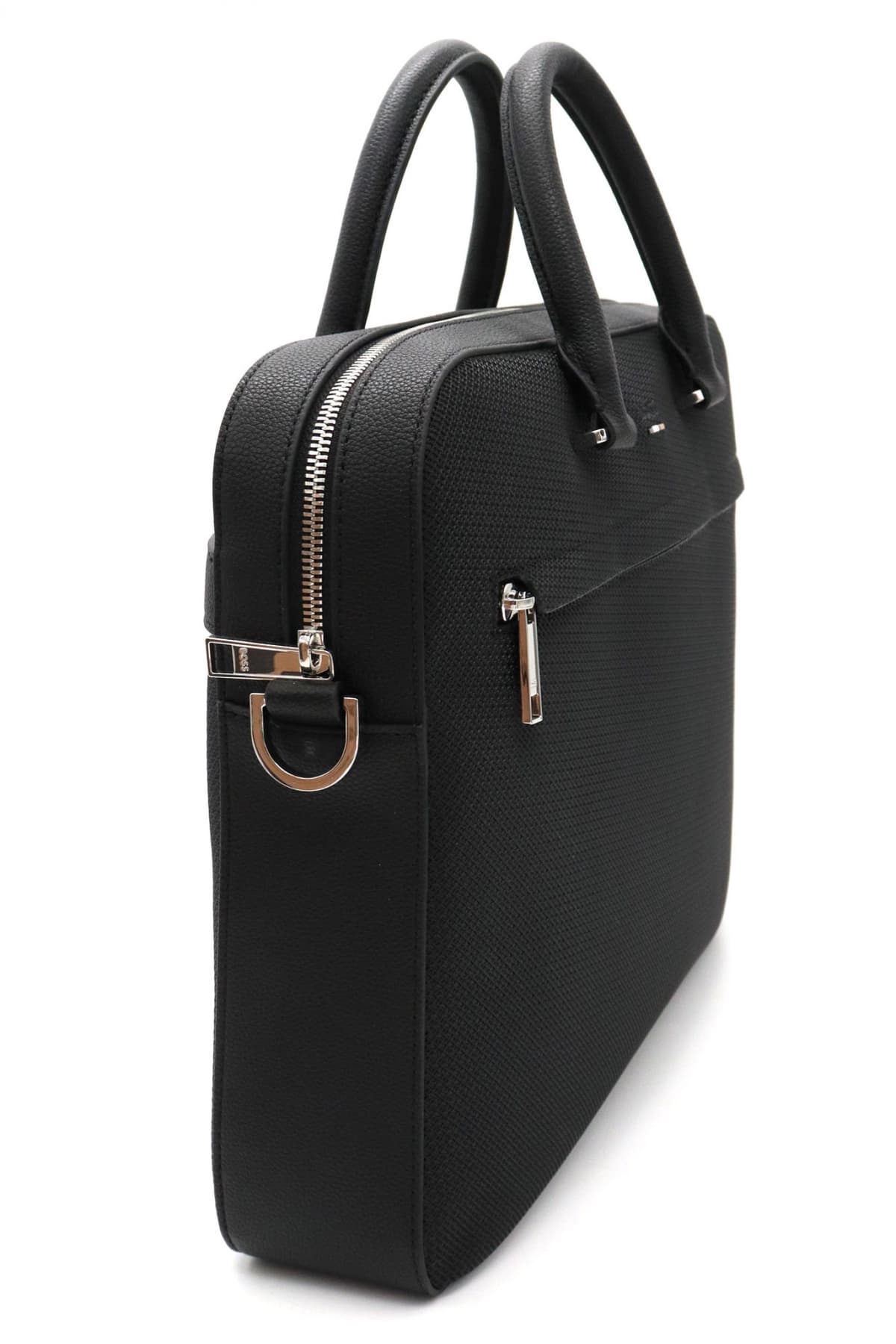 BOSS ΤΣΑΝΤΑ BRIEFCASE RAY M SINGLE DOC. ΜΑΥΡΟ