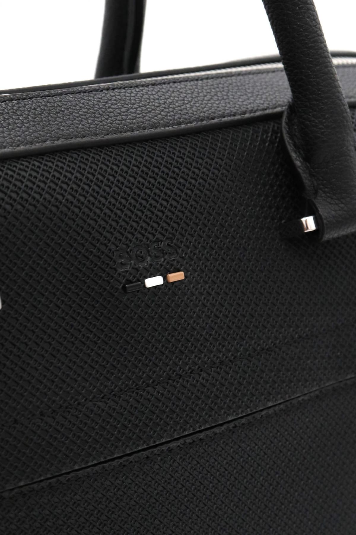 BOSS ΤΣΑΝΤΑ BRIEFCASE RAY M SINGLE DOC. ΜΑΥΡΟ