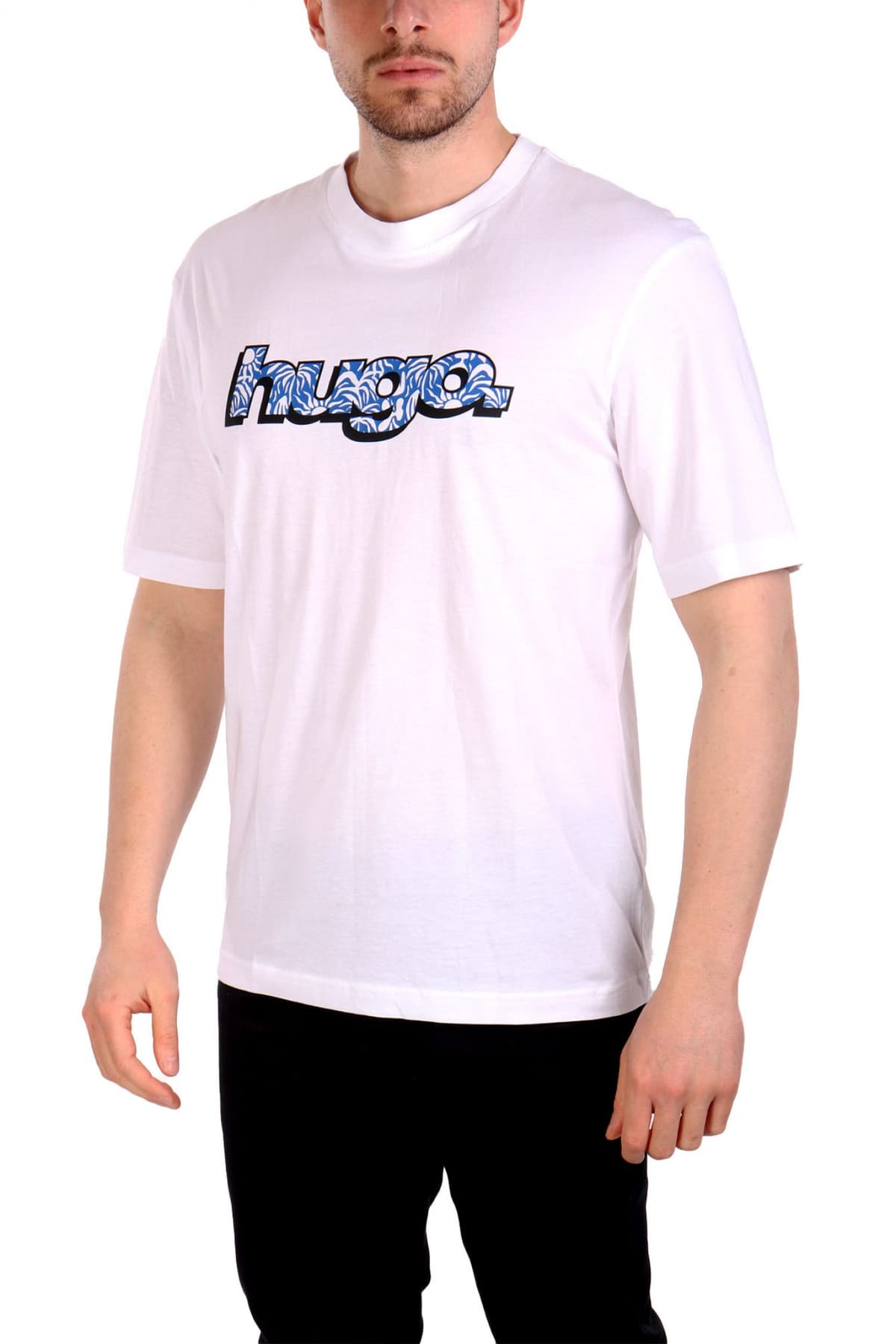 HUGO BLUE T-SHIRT NUGIBOI ΛΕΥΚΟ