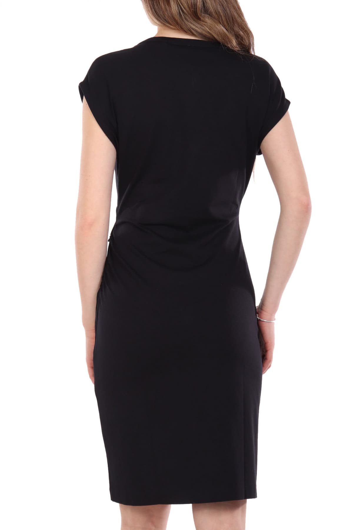 BOSS ΦΟΡΕΜΑ MIΝΙ C_EFLUMA ΚΡΟΥΑΖΕ V-NECK ΜΑΥΡΟ