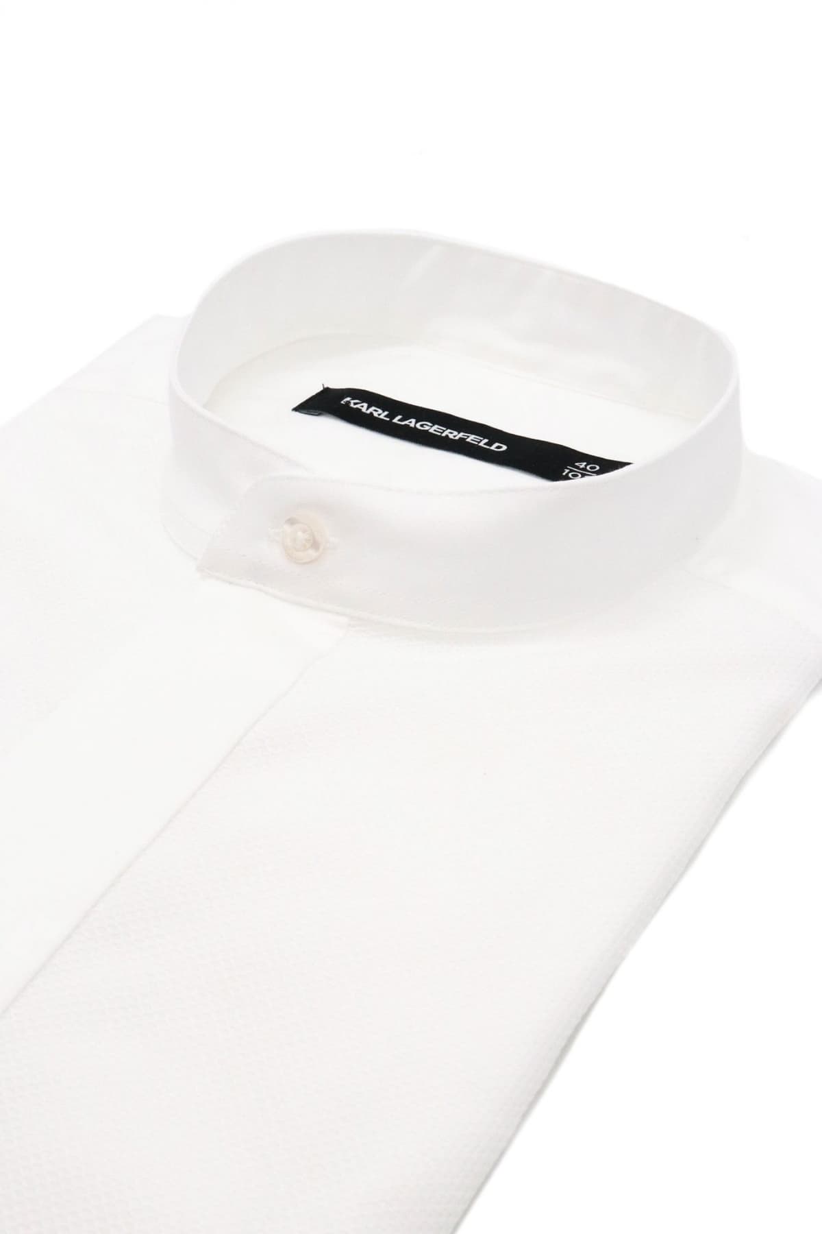 KARL LAGERFELD ΠΟΥΚΑΜΙΣΟ ΜΑΟ MODERN FIT ΛΕΥΚΟ
