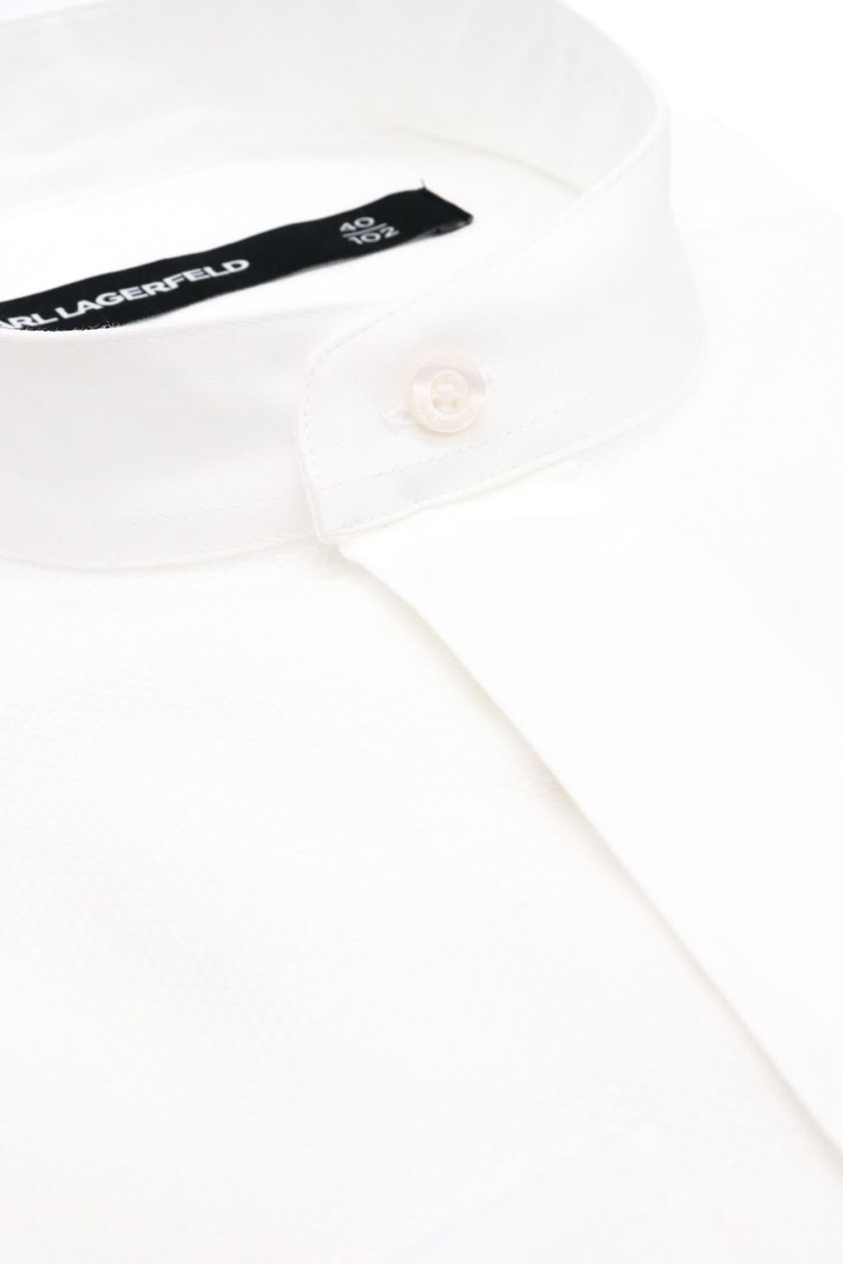 KARL LAGERFELD ΠΟΥΚΑΜΙΣΟ ΜΑΟ MODERN FIT ΛΕΥΚΟ