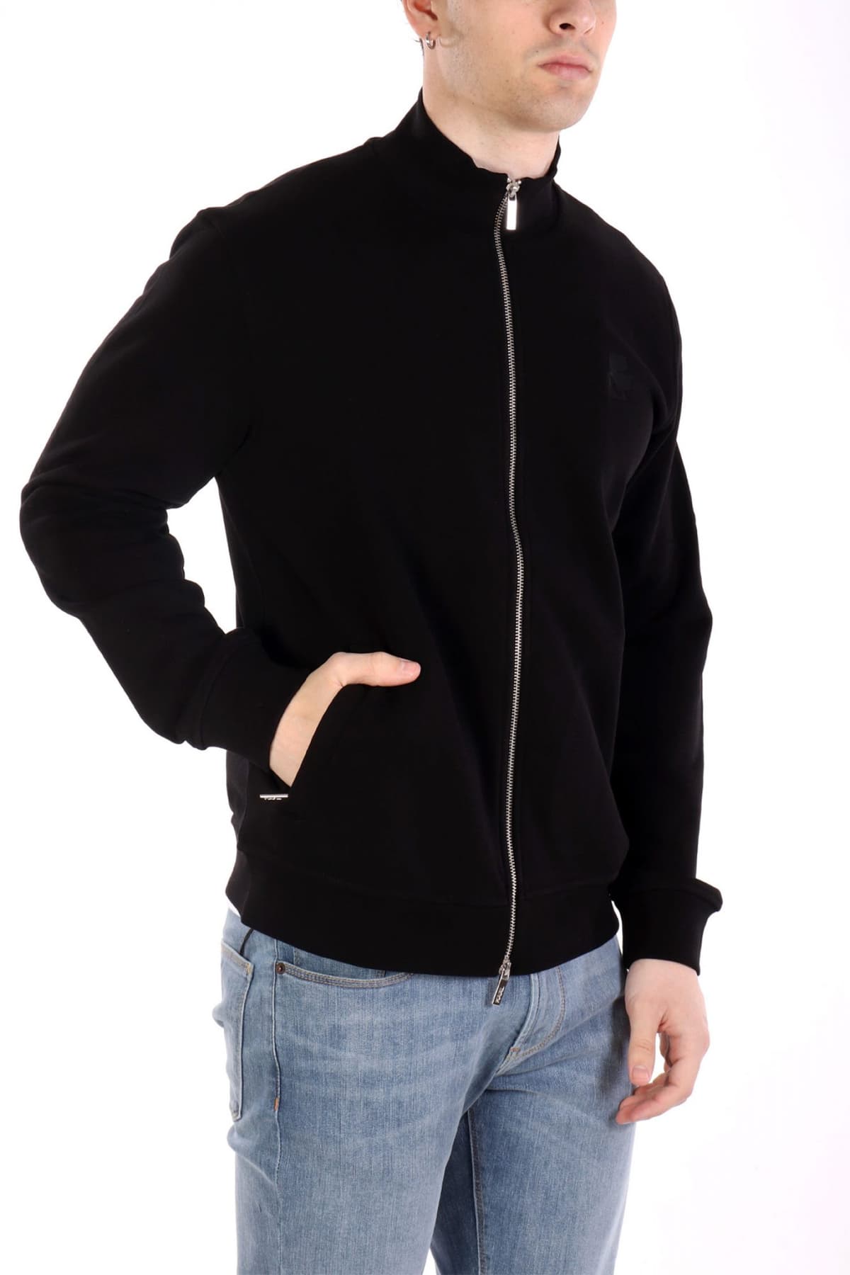 KARL LAGERFELD ΦΟΥΤΕΡ FULLZIP LOGO ΜΑΥΡΟ