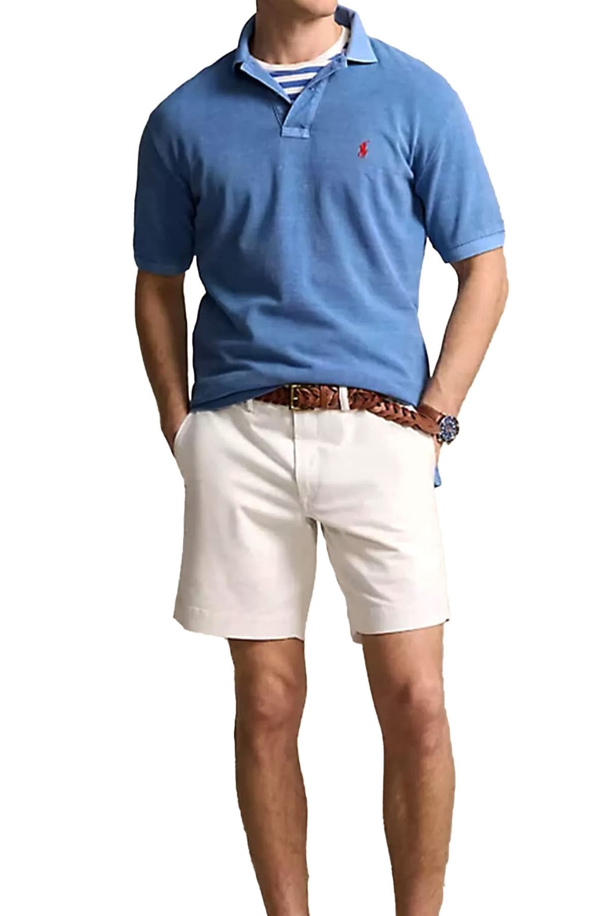 RALPH LAUREN ΒΕΡΜΟΥΔΑ CHINO STRAIGHT FIT STRETCH ΛΕΥΚΟ