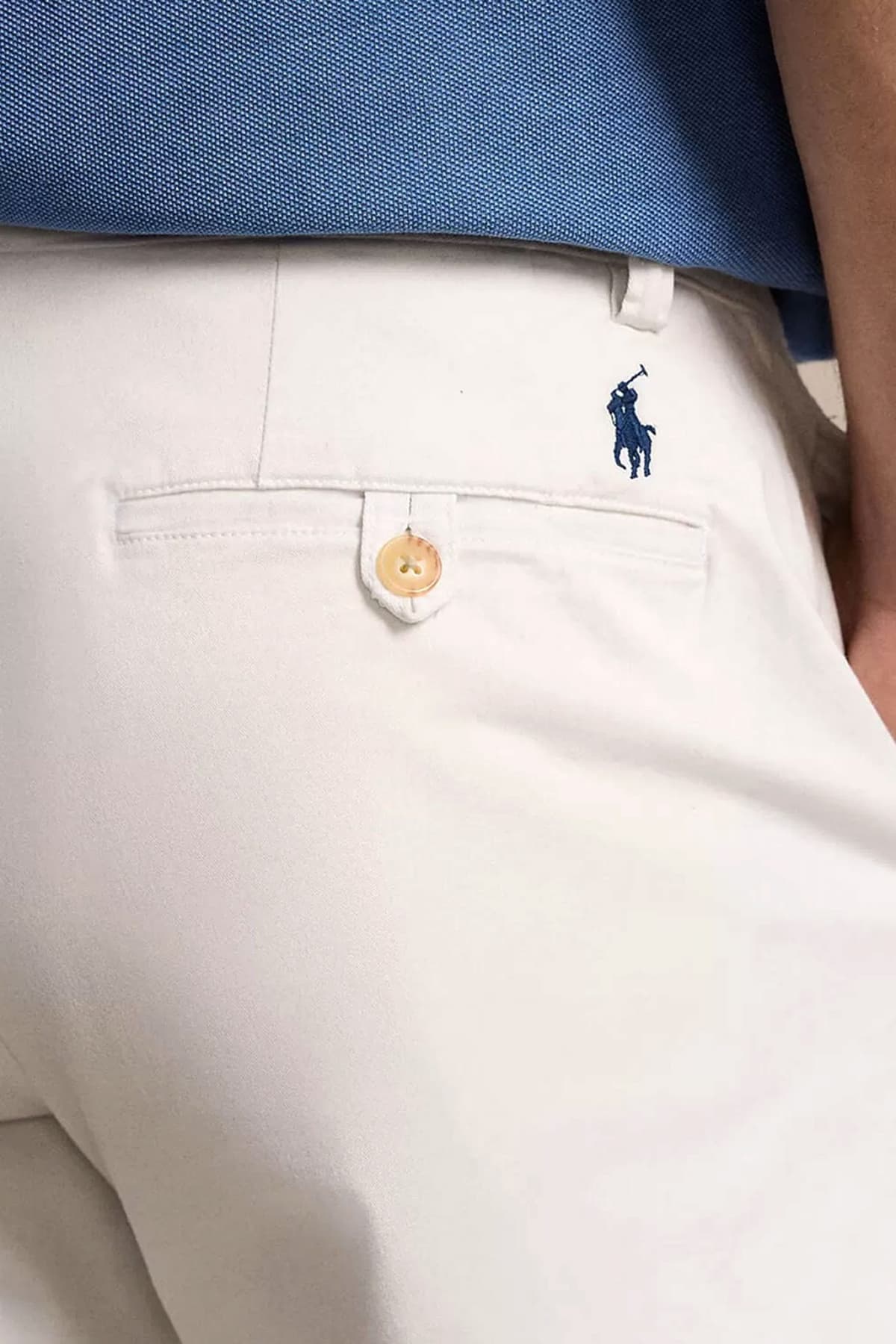 RALPH LAUREN ΒΕΡΜΟΥΔΑ CHINO STRAIGHT FIT STRETCH ΛΕΥΚΟ