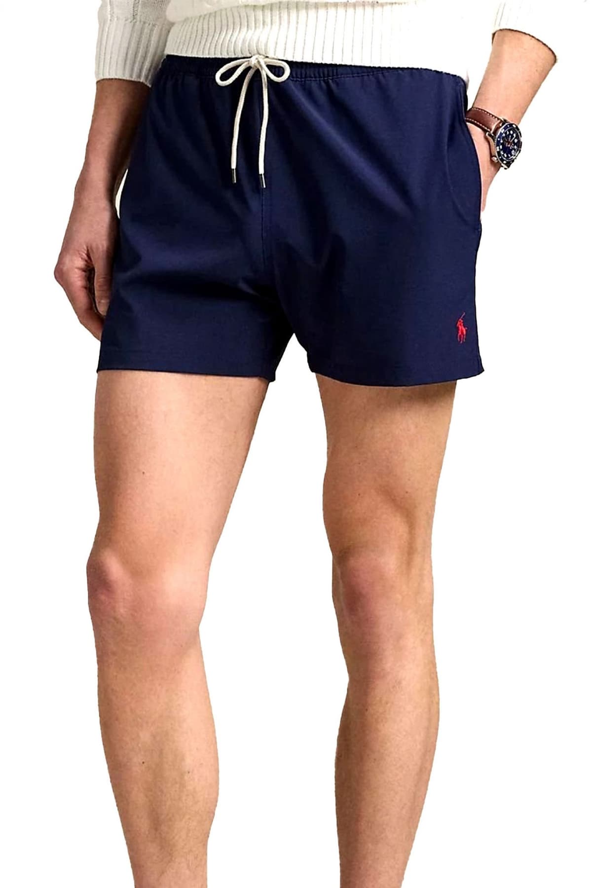 RALPH LAUREN ΜΑΓΙΩ SHORT M CLASSICS TRAVELER LOGO ΜΠΛΕ