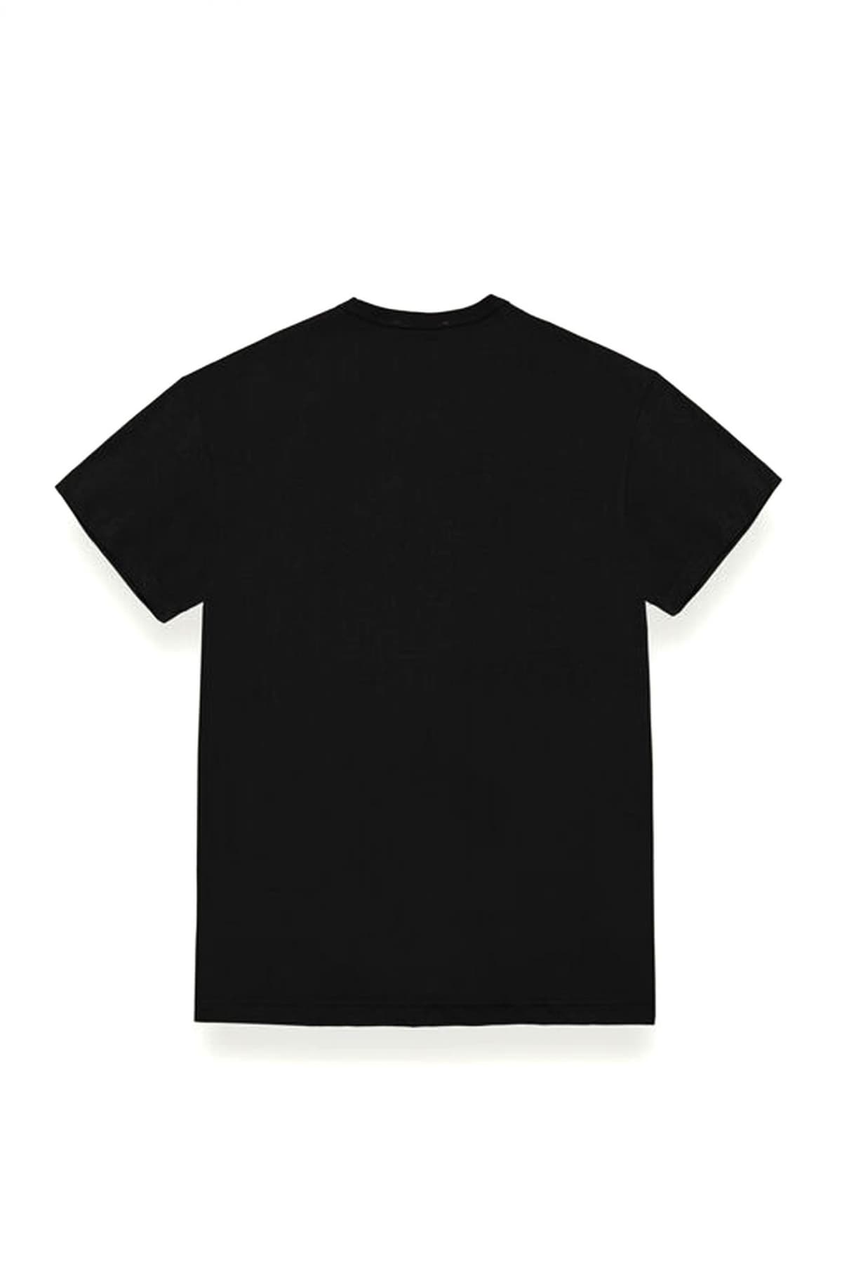 COLMAR T-SHIRT CREW NECK FRIDA LOGO ΜΑΥΡΟ