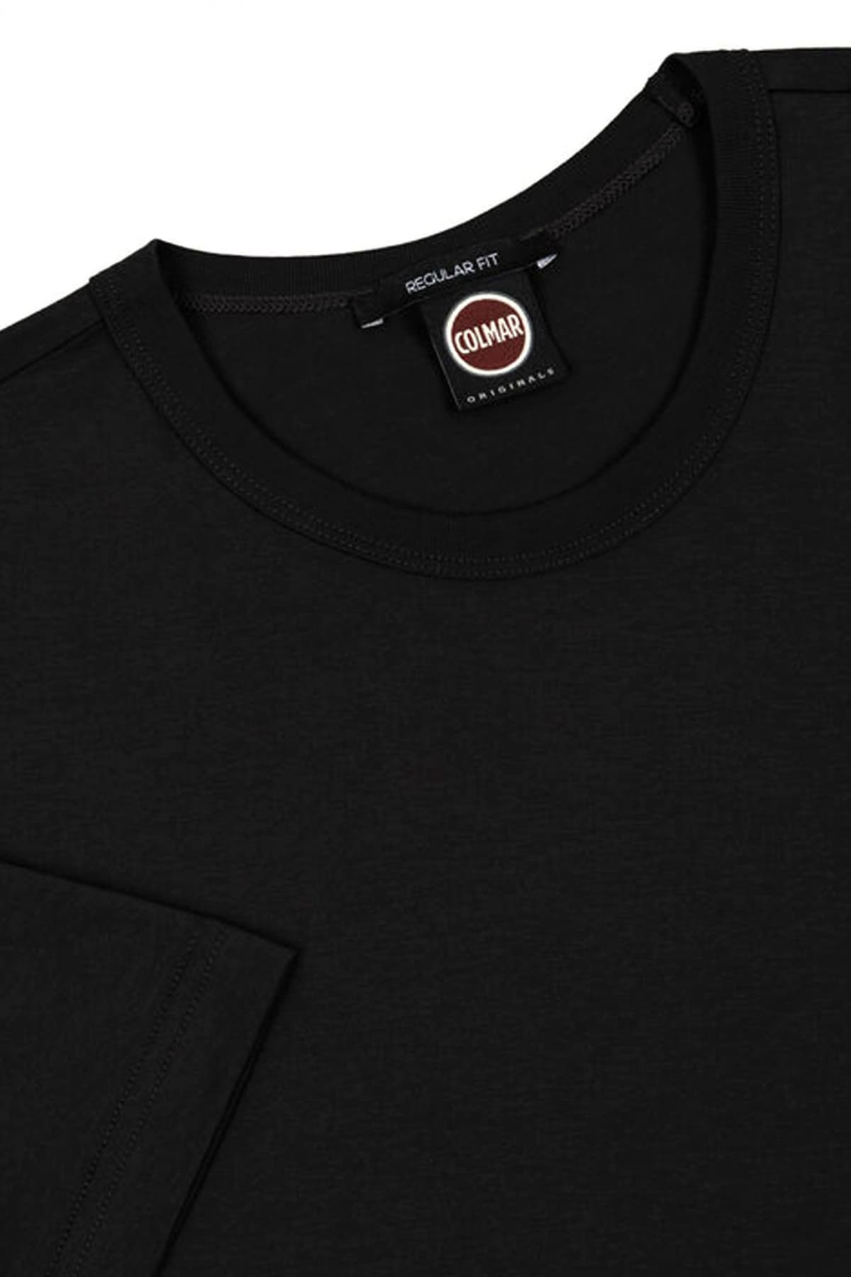 COLMAR T-SHIRT CREW NECK FRIDA LOGO ΜΑΥΡΟ