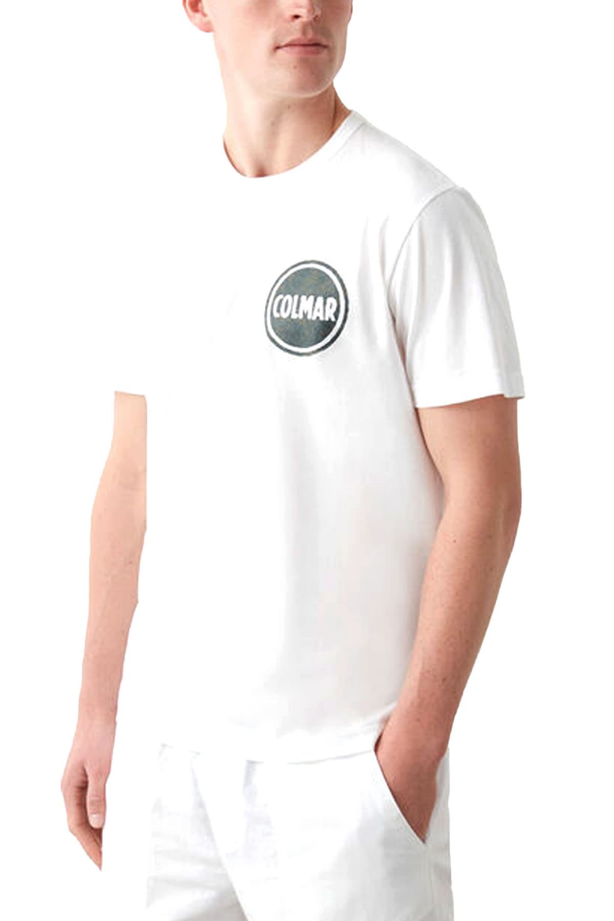 COLMAR T-SHIRT CREW NECK FRIDA LOGO ΛΕΥΚΟ