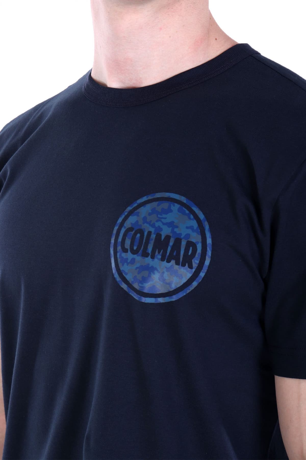 COLMAR T-SHIRT CREW NECK FRIDA LOGO ΜΠΛΕ