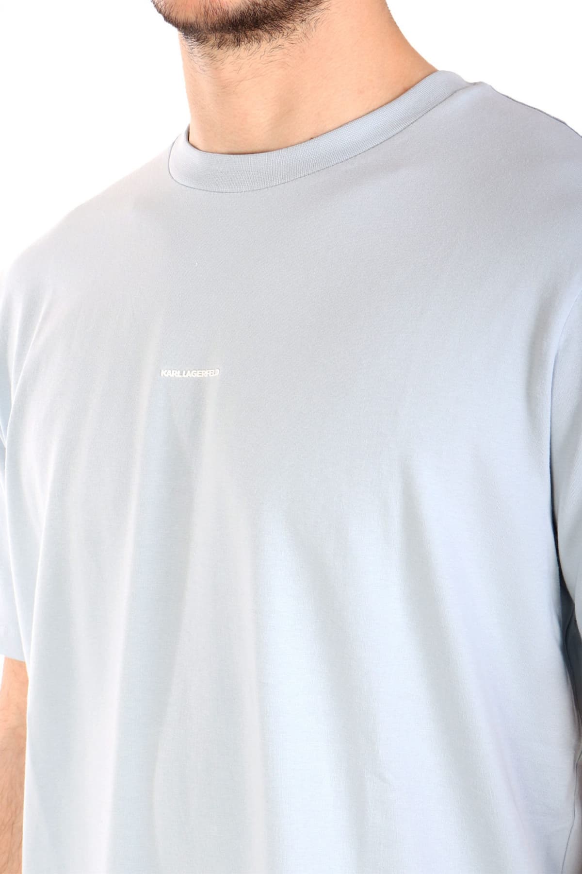 KARL LAGERFELD T-SHIRT LOGO ΣΙΕΛ