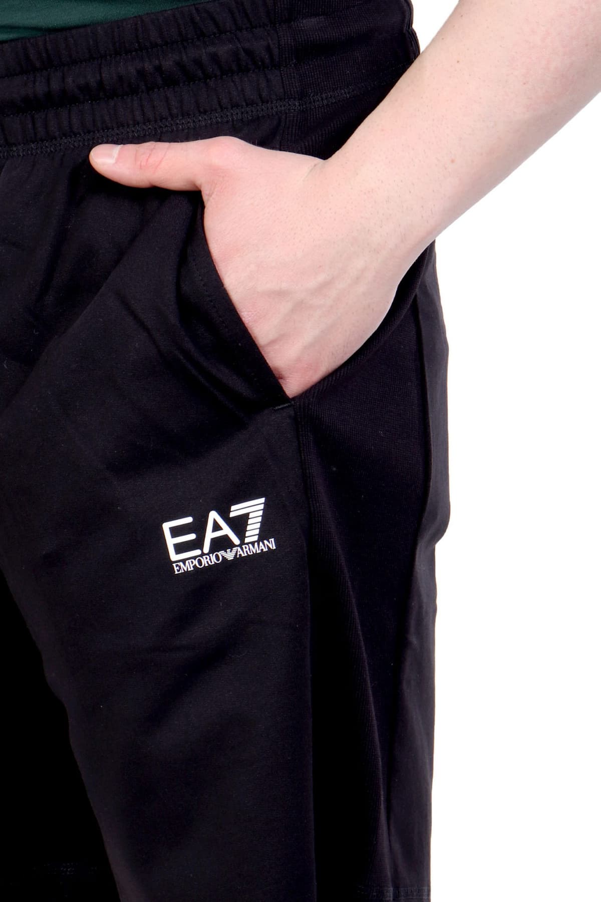 ARMANI 7 ΒΕΡΜΟΥΔΑ ΦΟΥΤΕΡ LOGO ΜΑΥΡΟ