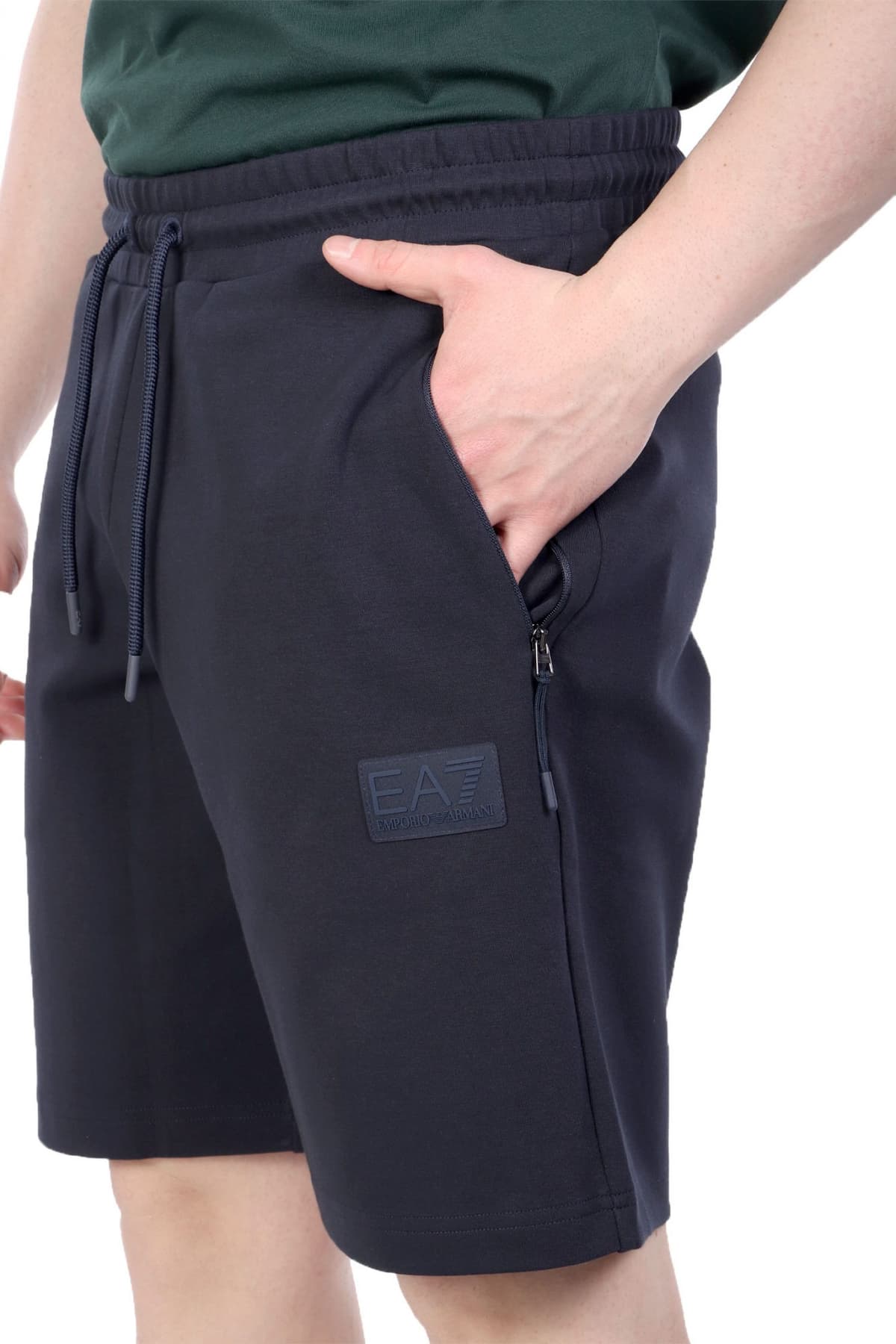 ARMANI 7 ΒΕΡΜΟΥΔΑ ΦΟΥΤΕΡ LOGO ΜΠΛΕ