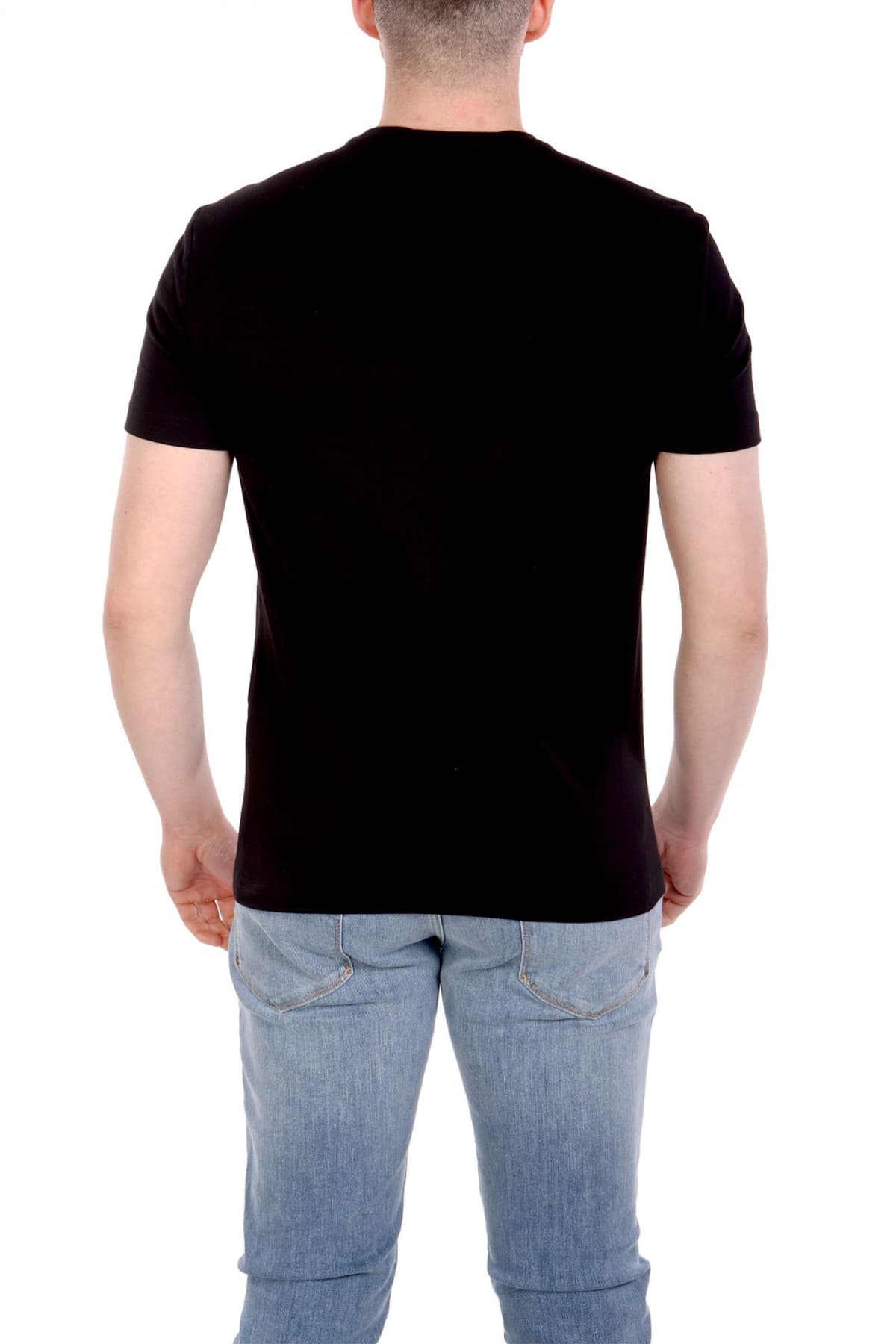 ARMANI 7 T-SHIRT LOGO ΜΑΥΡΟ