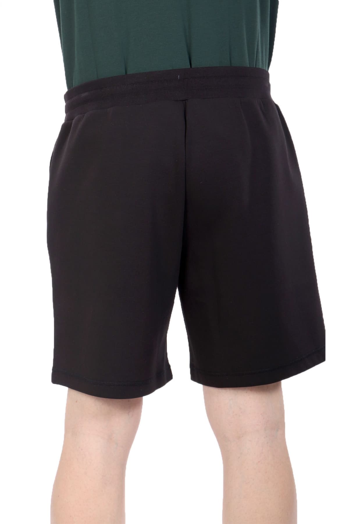 ARMANI 7 ΒΕΡΜΟΥΔΑ ΦΟΥΤΕΡ LOGO HEART ΜΑΥΡΟ