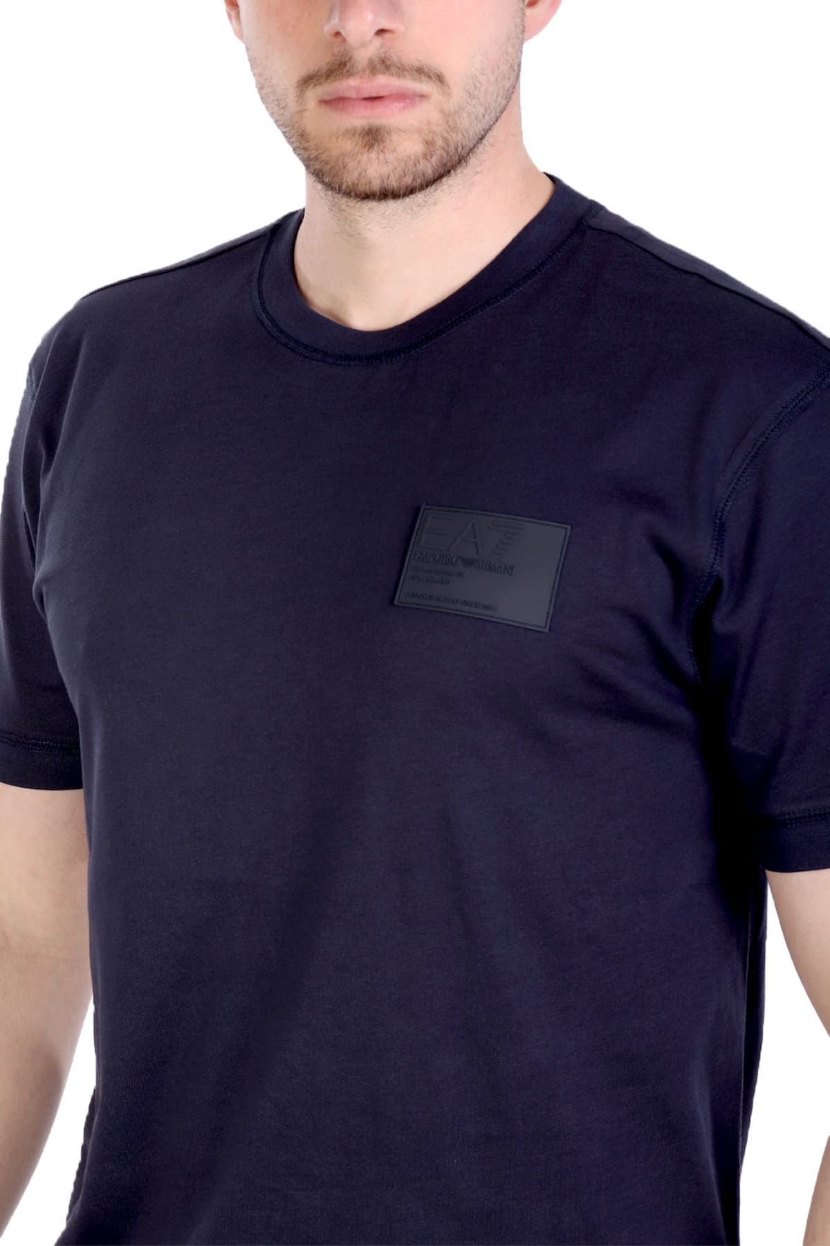 ARMANI 7 T-SHIRT LOGO ΜΠΛΕ