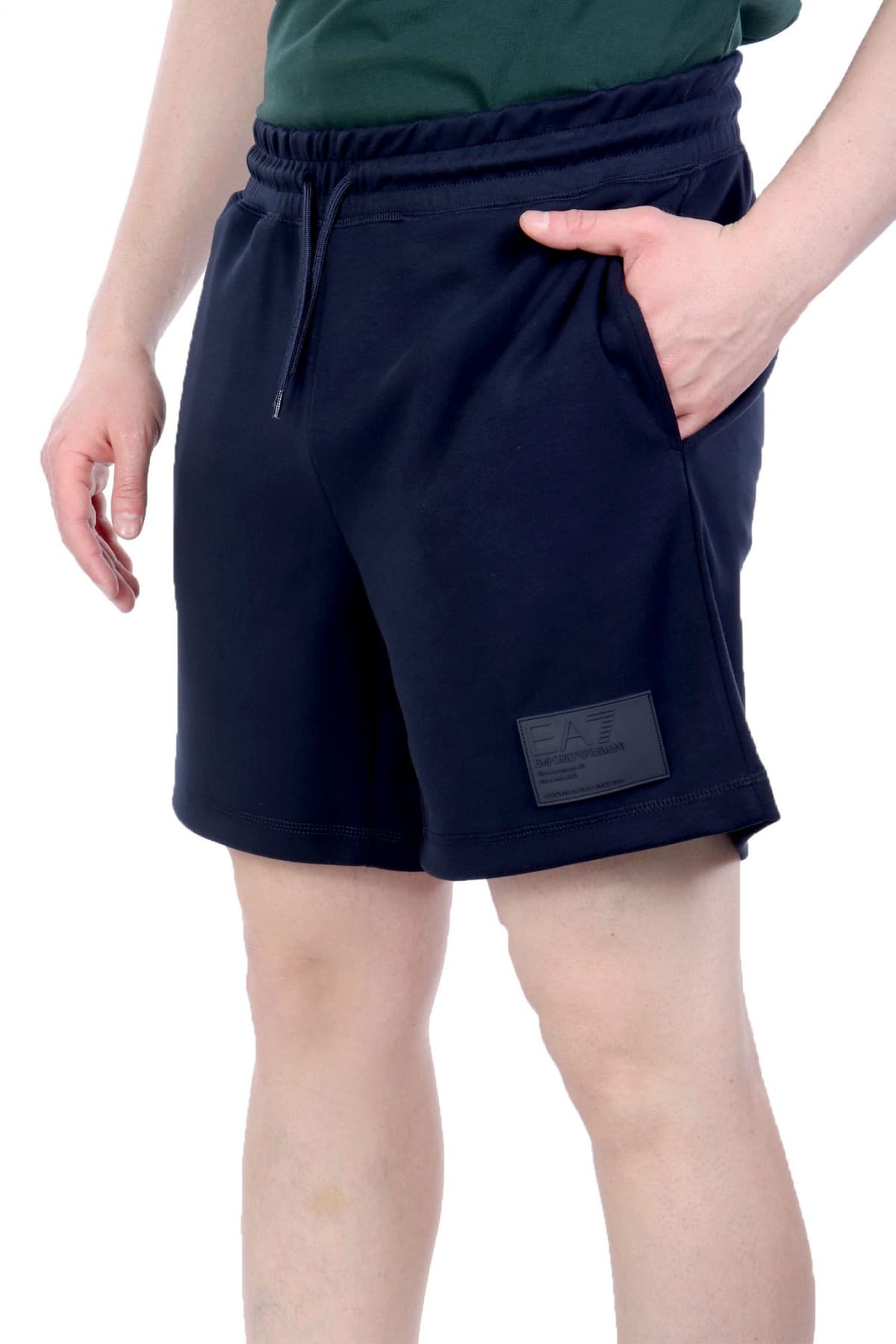 ARMANI 7 ΒΕΡΜΟΥΔΑ ΦΟΥΤΕΡ LOGO ΜΠΛΕ