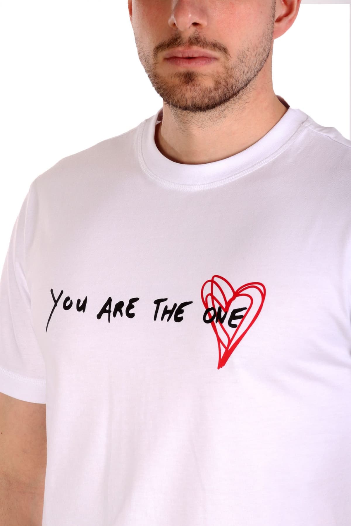 ARMANI 7 T-SHIRT LOGO HEART ΛΕΥΚΟ