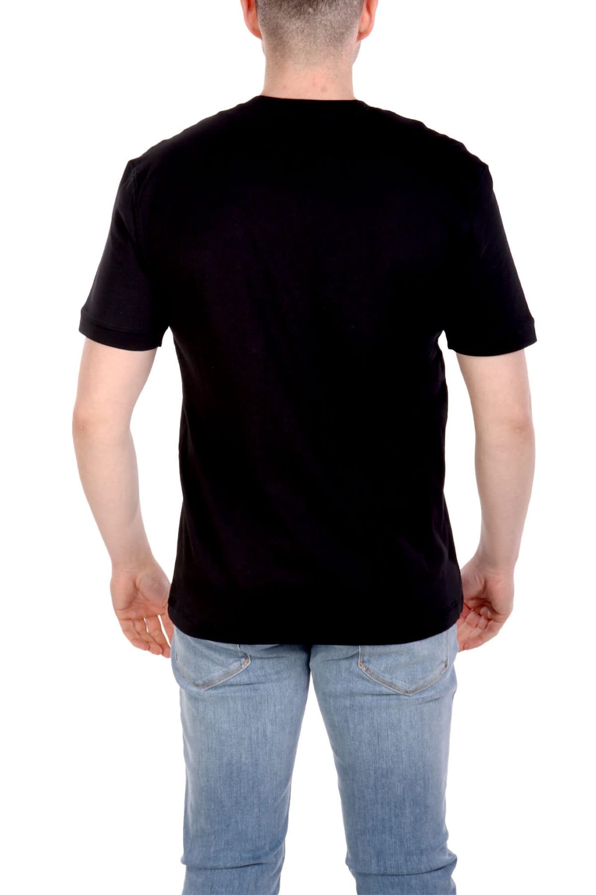 ARMANI 7 T-SHIRT LOGO ΜΑΥΡΟ