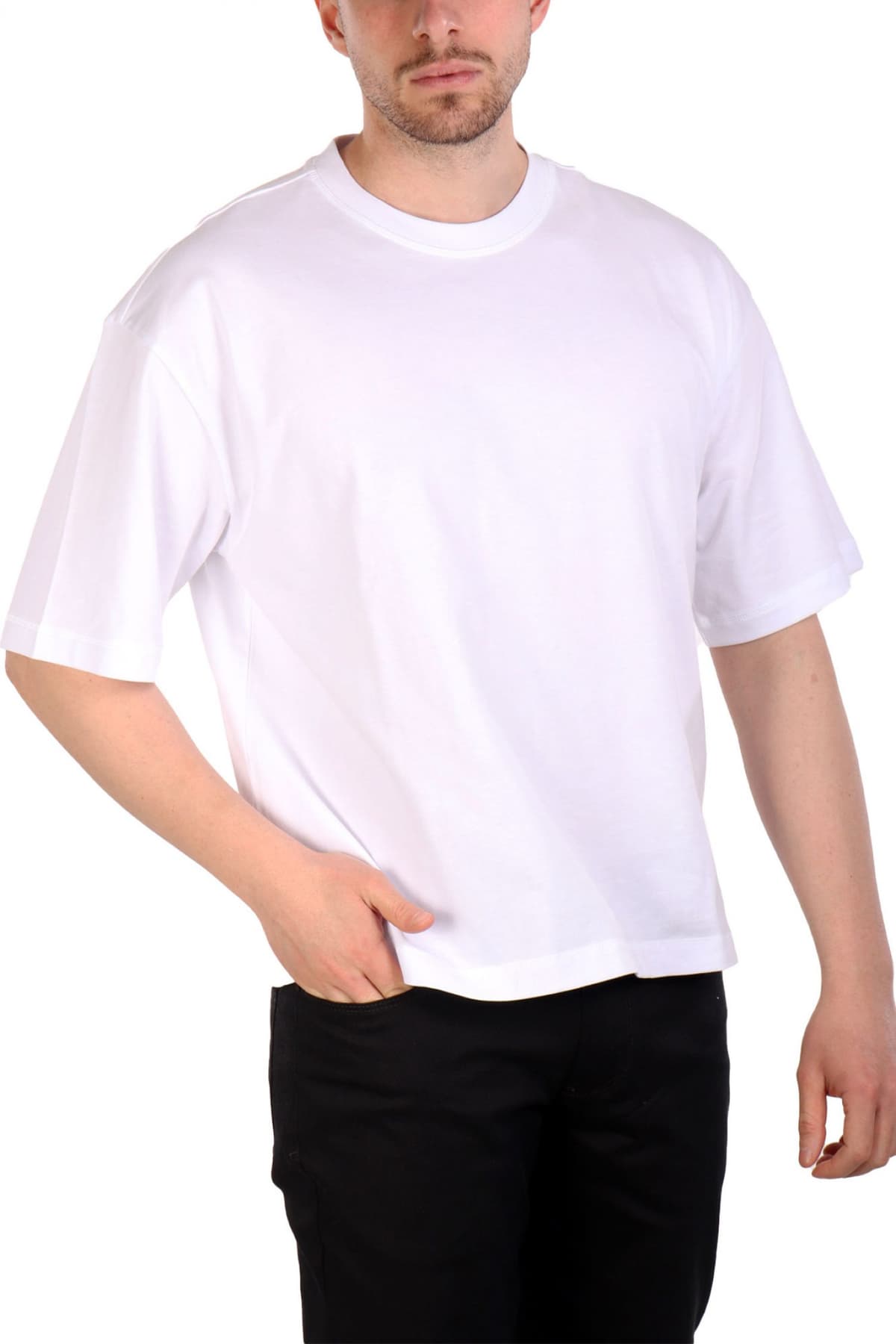 ARMANI 7 T-SHIRT LOGO ΛΕΥΚΟ