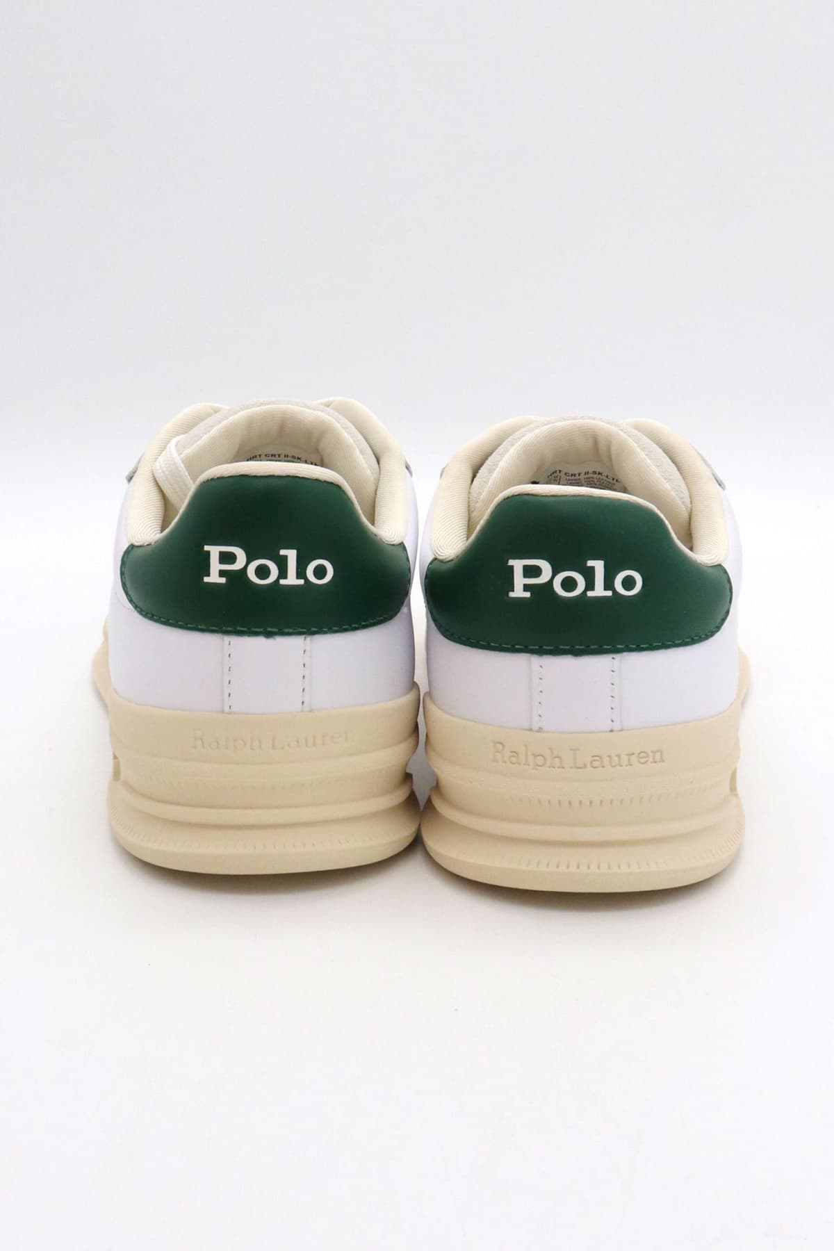 RALPH LAUREN ΠΑΠΟΥΤΣΙΑ SNEAKERS HRT II SK-LTL ΛΕΥΚΟ-ΠΡΑΣΙΝΟ