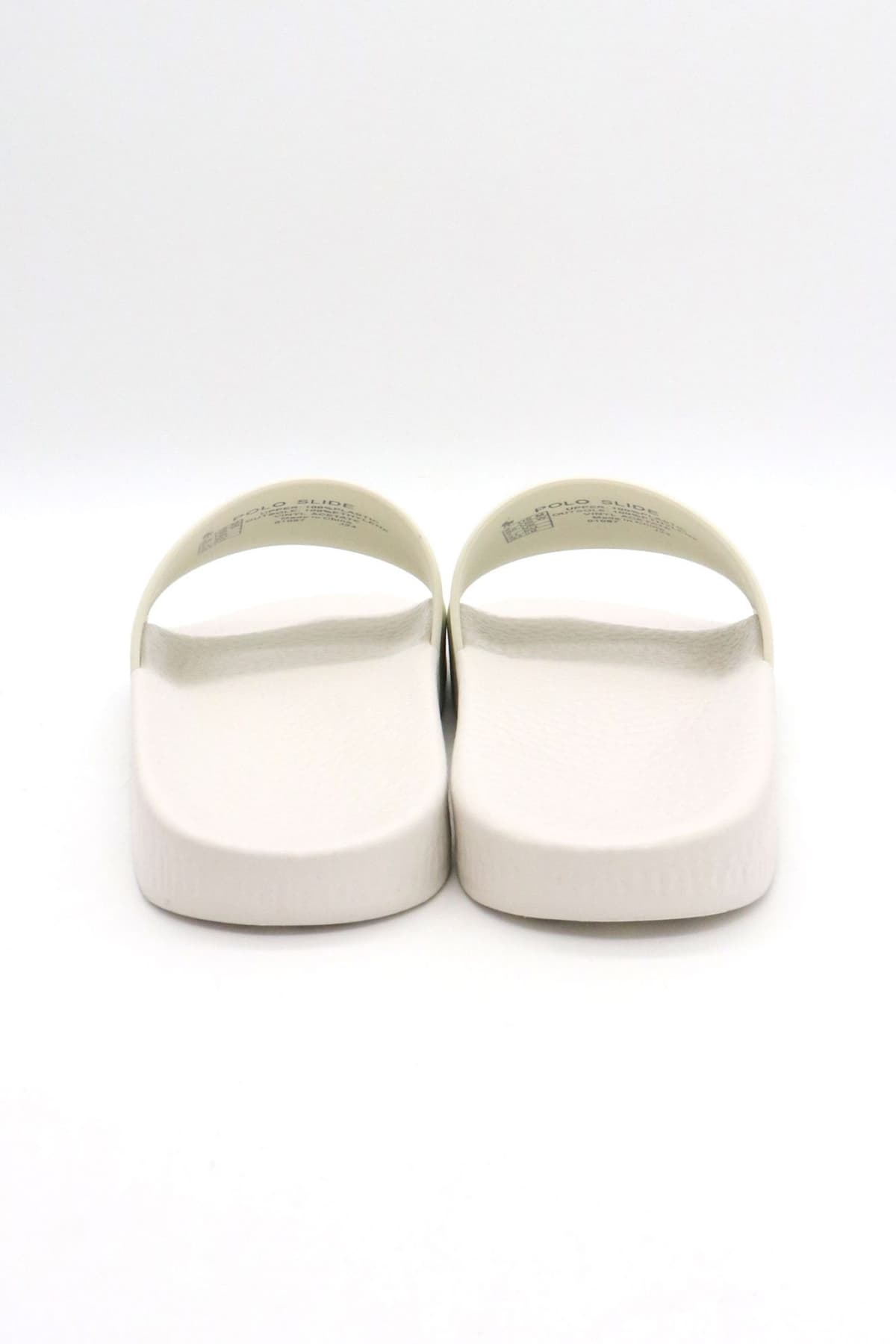 RALPH LAUREN ΠΑΝΤΟΦΛΕΣ POLO SLIDE-SN-SLI LOGO BEAR ΛΕΥΚΟ