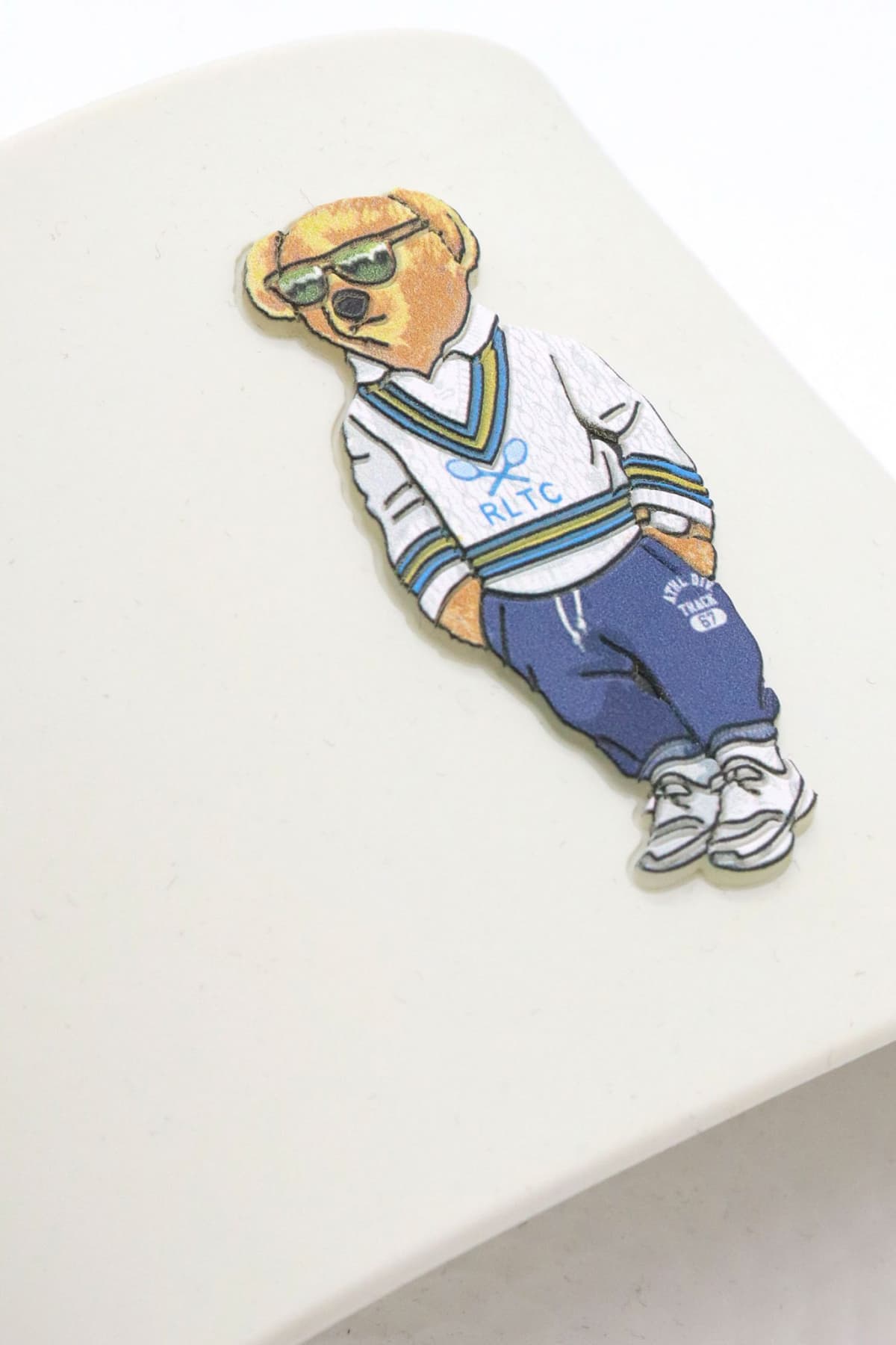 RALPH LAUREN ΠΑΝΤΟΦΛΕΣ POLO SLIDE-SN-SLI LOGO BEAR ΛΕΥΚΟ