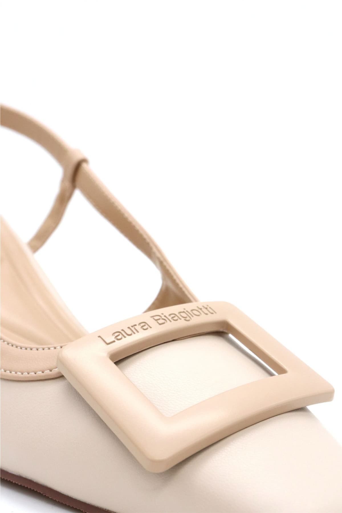 LAURA BIAGIOTTI ΠΑΠΟΥΤΣΙΑ MULES AΓΚΡΑΦΑ LOGO ΜΠΕΖ
