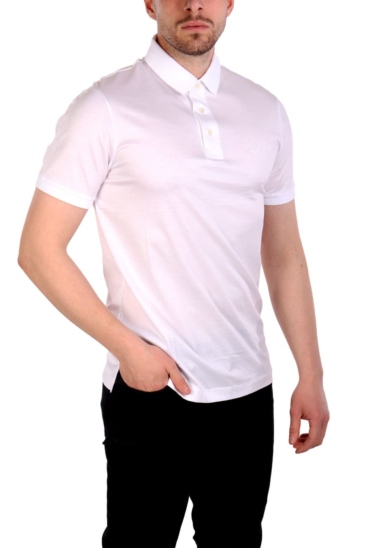 EMPORIO ARMANI POLO LOGO ΛΕΥΚΟ