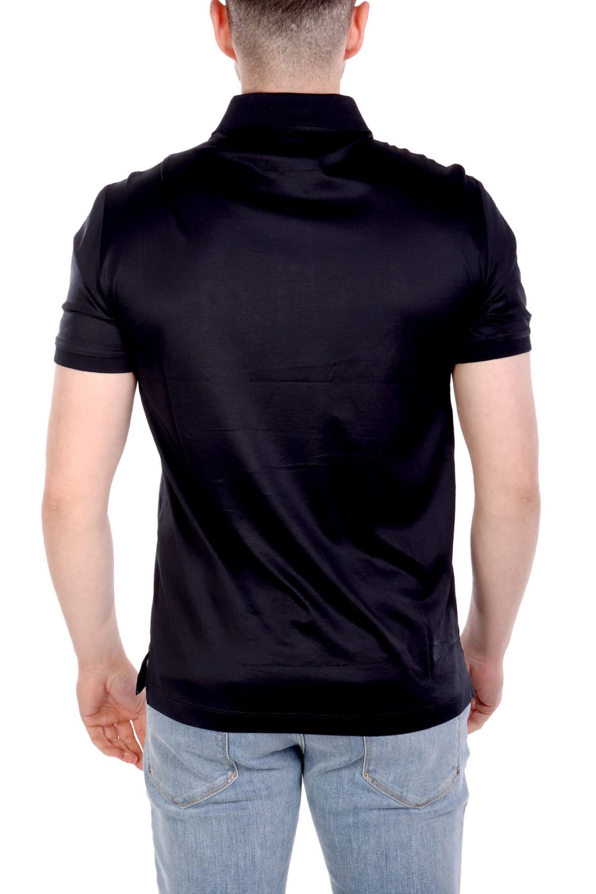 EMPORIO ARMANI POLO LOGO ΜΠΛΕ