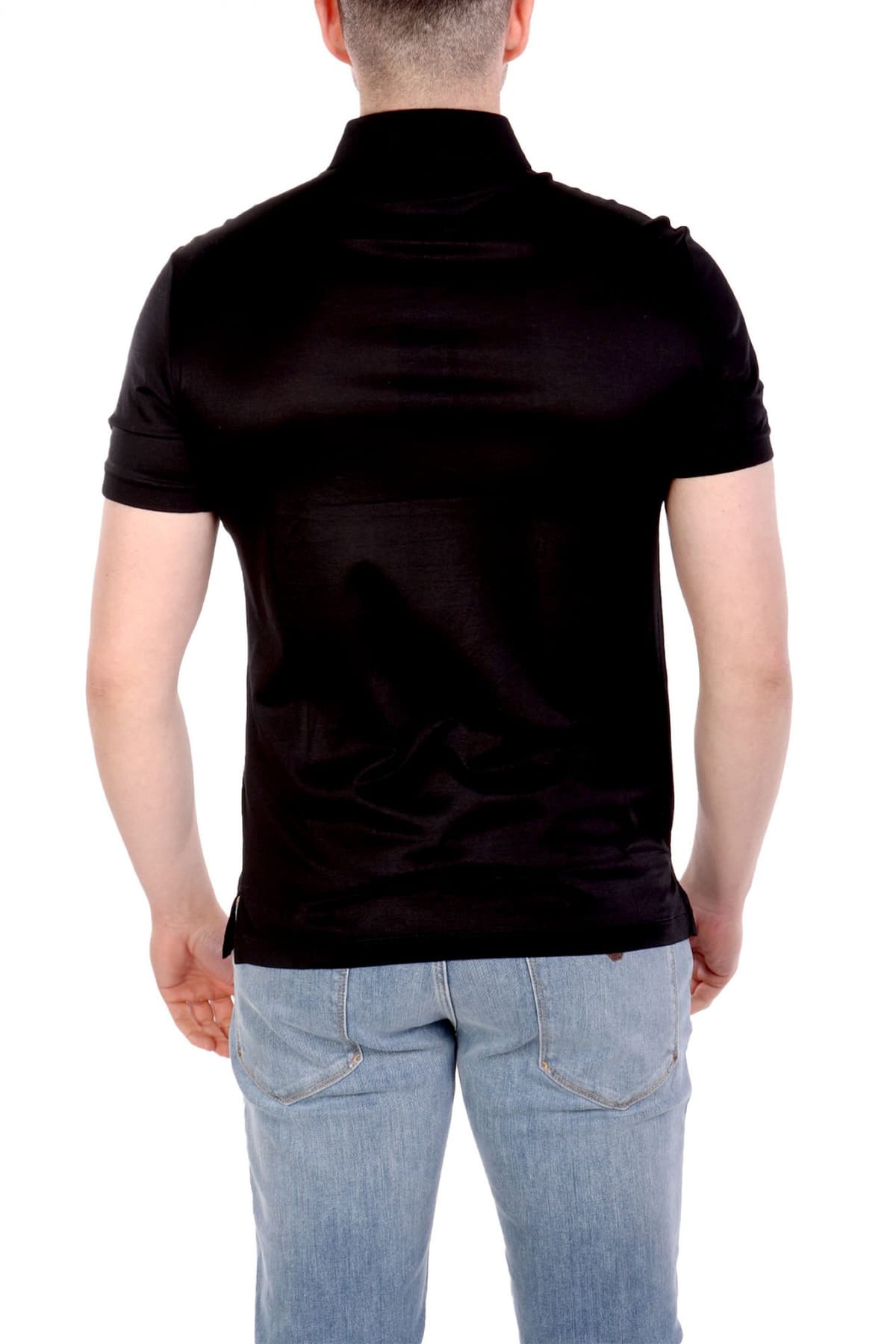 EMPORIO ARMANI POLO LOGO ΜΑΥΡΟ