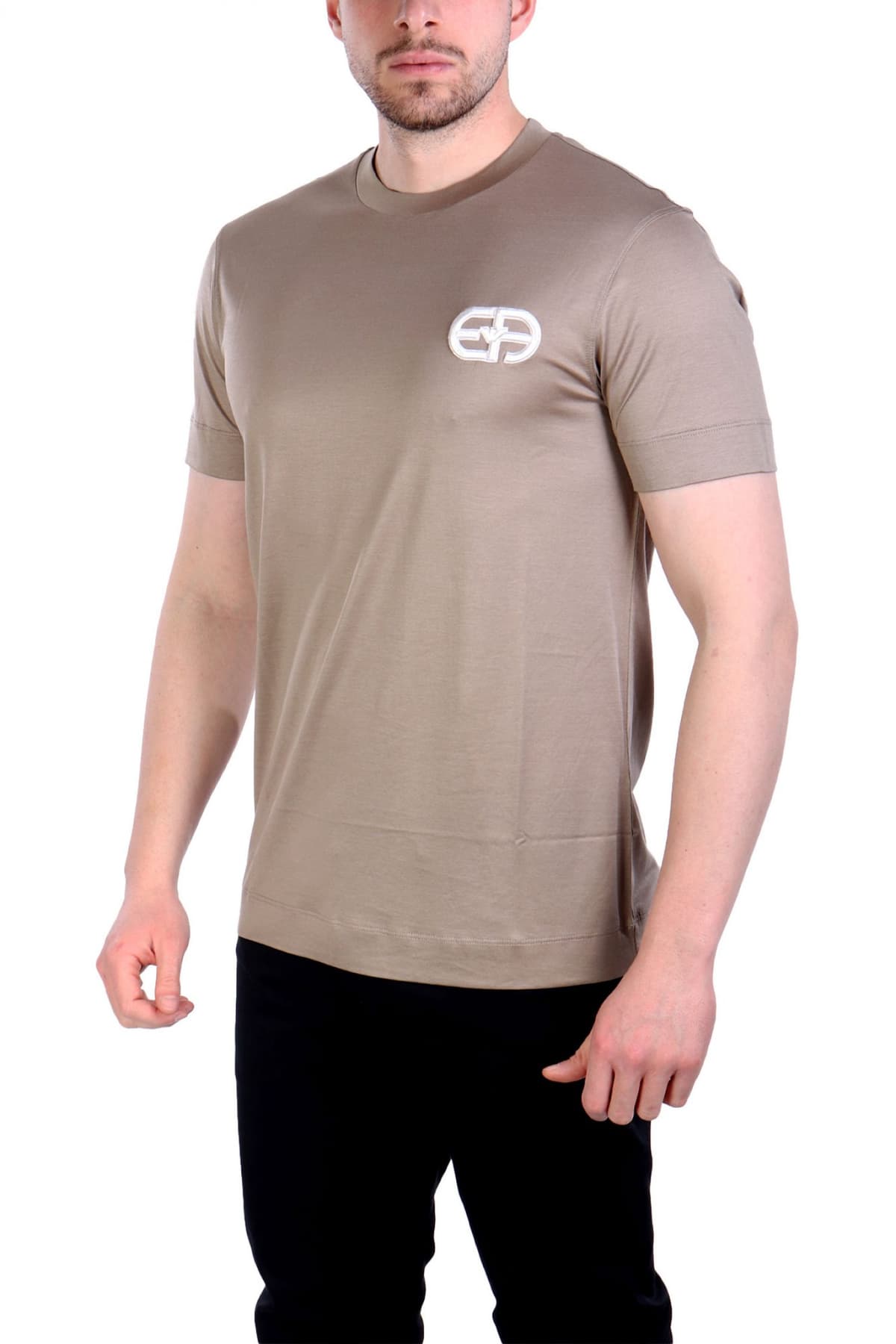 EMPORIO ARMANI T-SHIRT LOGO ΜΠΕΖ
