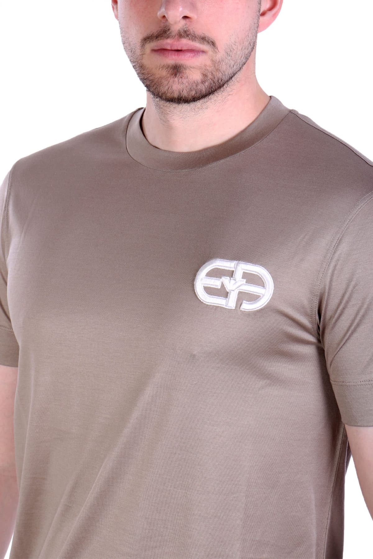 EMPORIO ARMANI T-SHIRT LOGO ΜΠΕΖ
