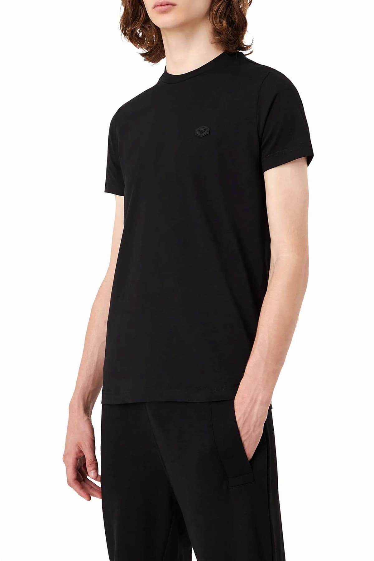 EMPORIO ARMANI T-SHIRT 8N1TQ61JRGZ-0999 Black