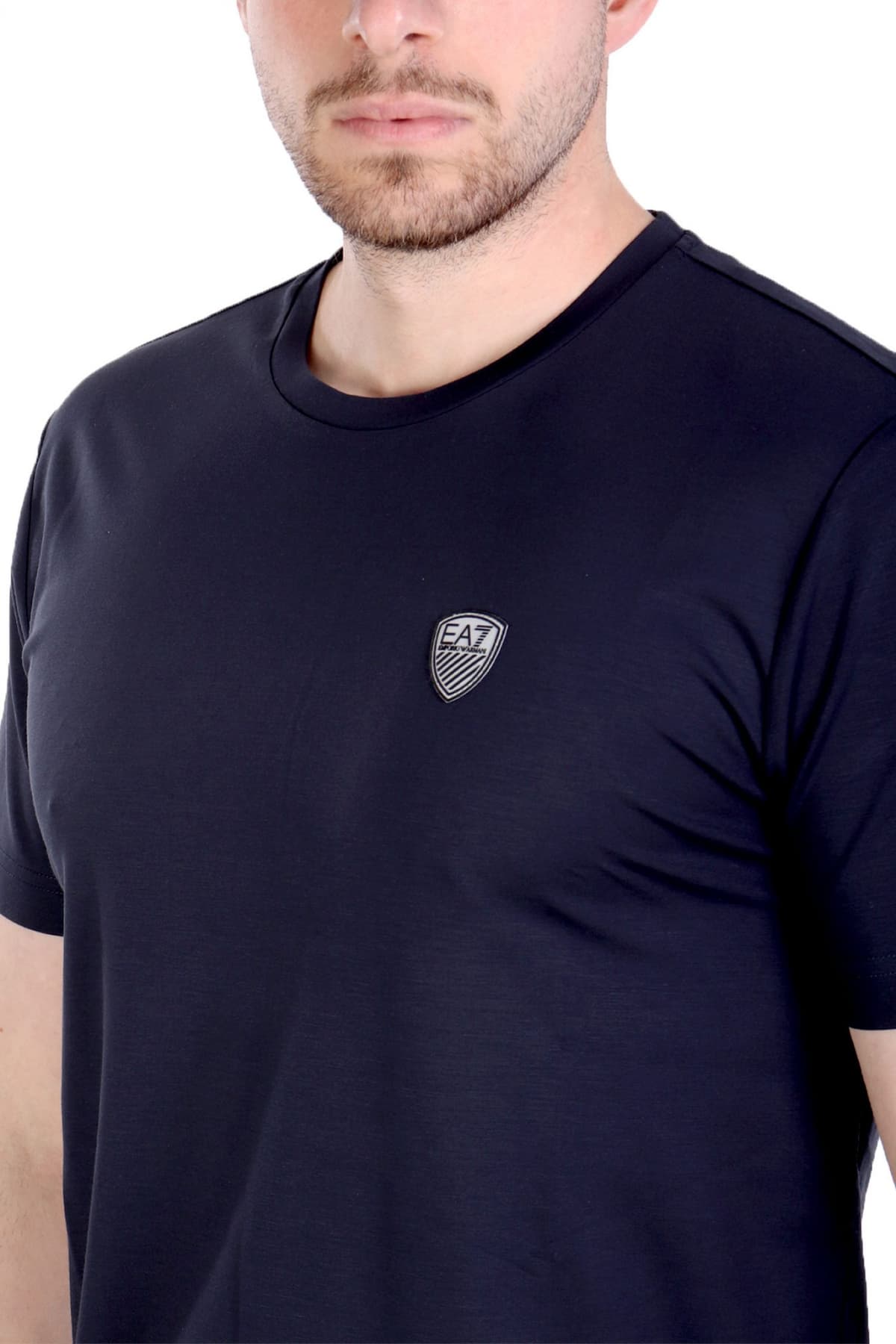 ARMANI 7 T-SHIRT LOGO ΜΠΛΕ