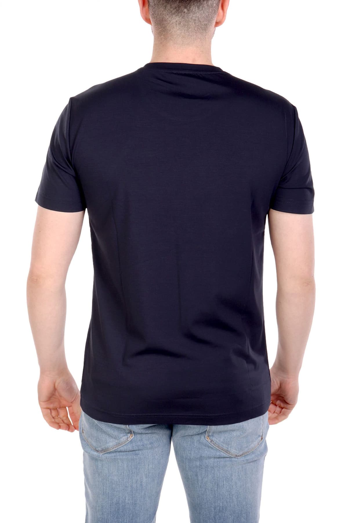 ARMANI 7 T-SHIRT LOGO ΜΠΛΕ