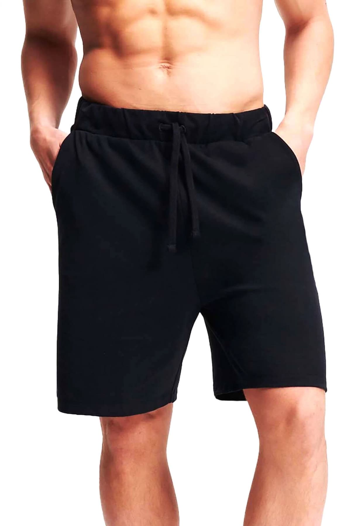 KARL LAGERFELD ΒΕΡΜΟΥΔΑ ΦΟΥΤΕΡ ELONGATED LOGO SHORTS ΜΑΥΡΟ