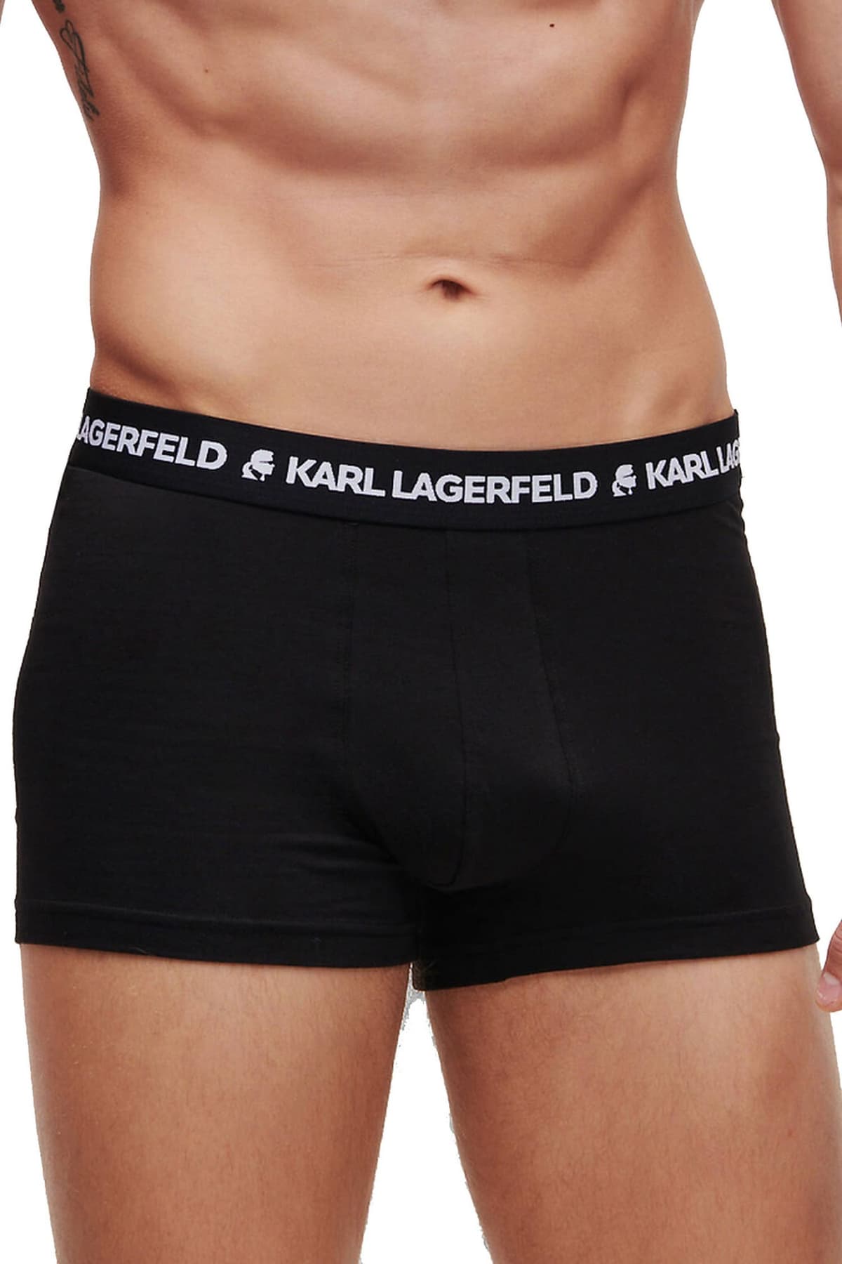 KARL LAGERFELD ΕΣΩΡΟΥΧΑ 3PACK MOMOGRAM AOP TRUNK ΜΑΥΡΟ-ΓΚΡΙ