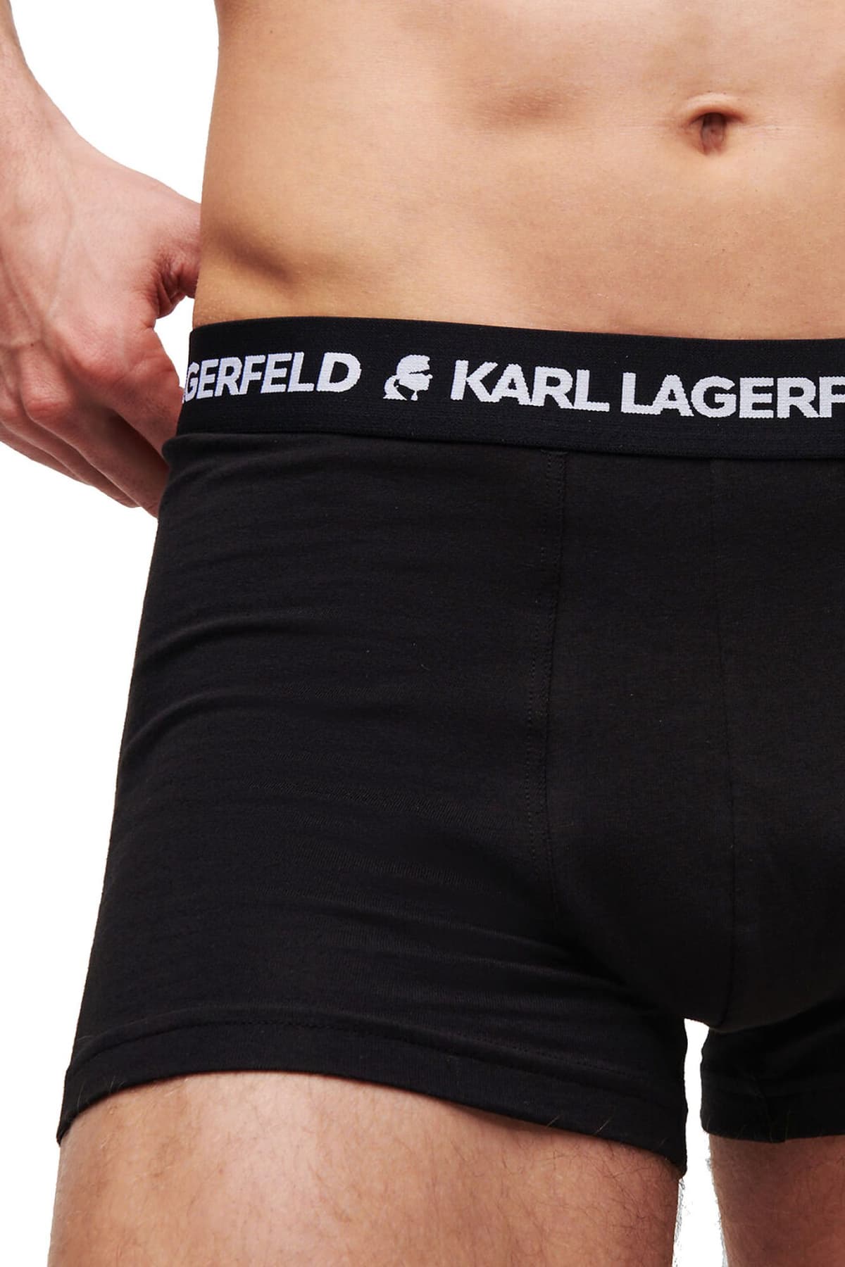 KARL LAGERFELD ΕΣΩΡΟΥΧΑ 3PACK MOMOGRAM AOP TRUNK ΜΑΥΡΟ-ΓΚΡΙ