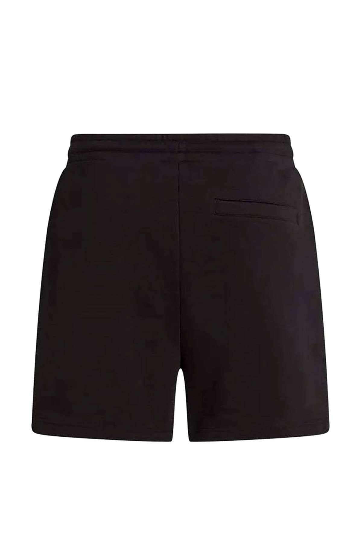 KARL LAGERFELD JEANS ΒΕΡΜΟΥΔΑ ΦΟΥΤΕΡ TEXT LOGO ΜΑΥΡΟ