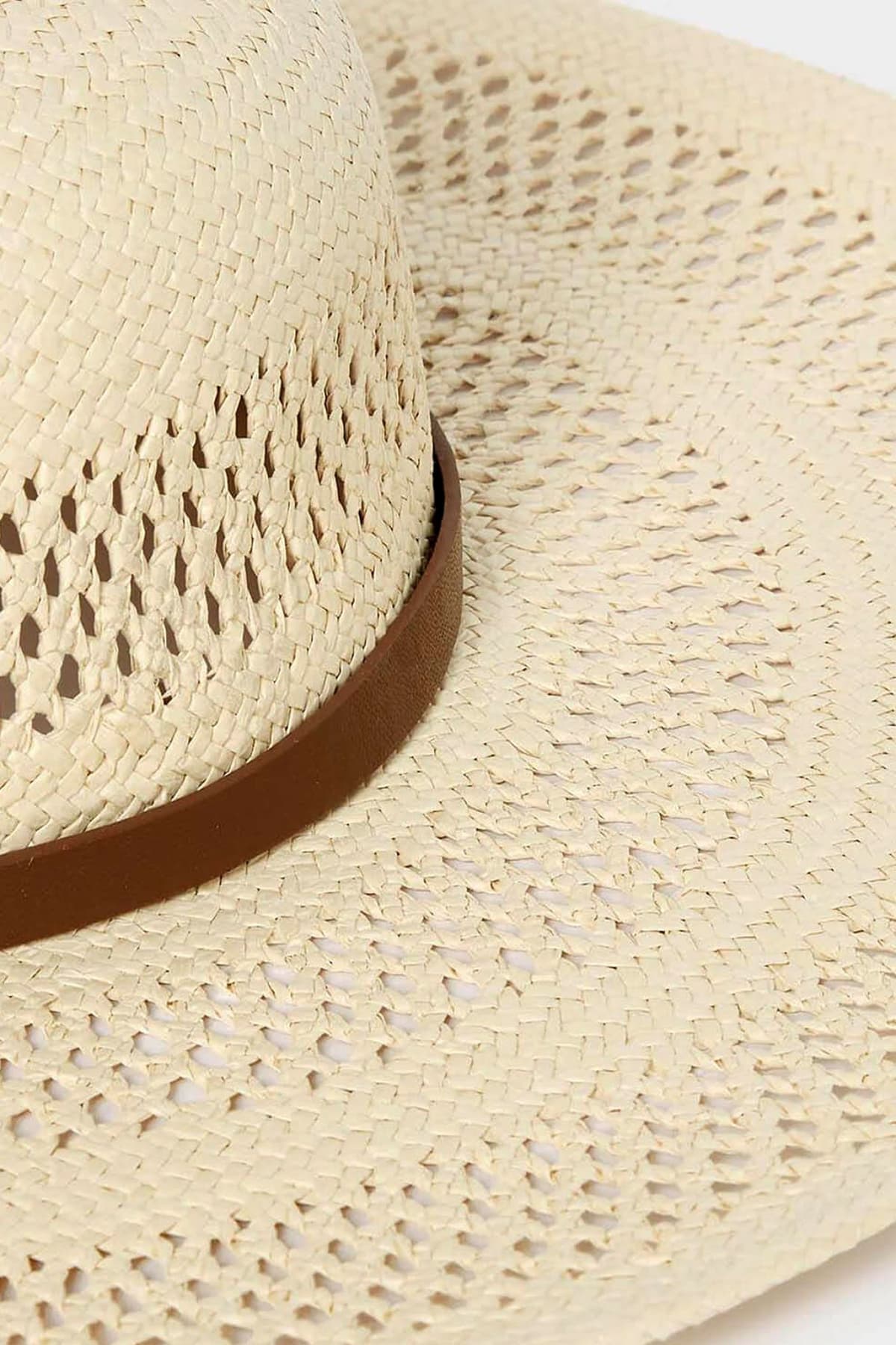 KARL LAGERFELD ΚΑΠΕΛΟ K/AUTOGRAPH BELT STRAW HAT LOGO ΕΚΡΟΥ