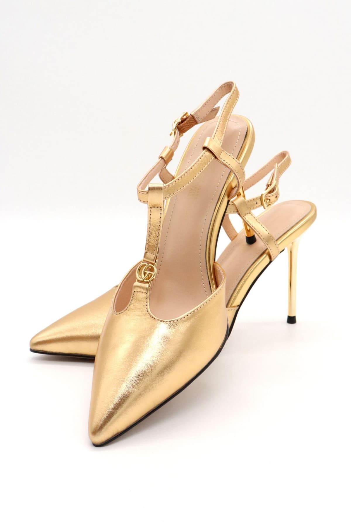 V 19.69 ΠΑΠΟΥΤΣΙΑ MULES ΛΟΥΡΑΚΙ ΧΡΥΣΟ