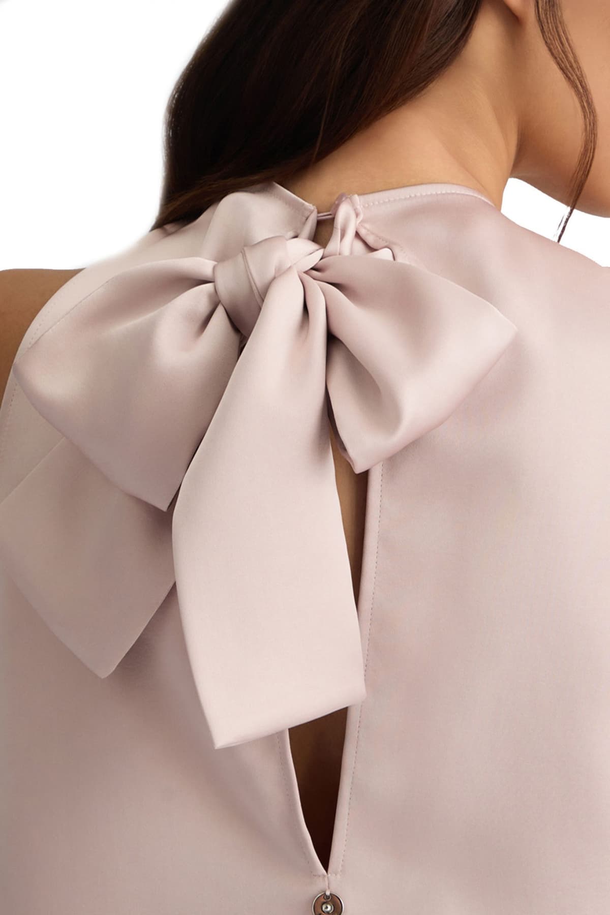 LIU-JO TOP ΣΑΤΕΝ ΔΕΣΙΜΟ ΠΙΣΩ ΑΠΑΛΟ ΡΟΖ