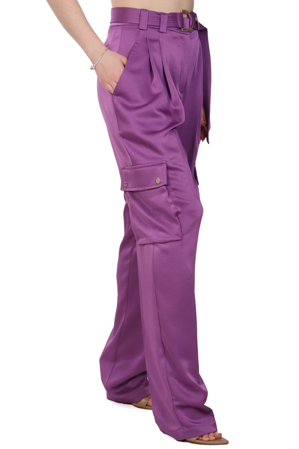 LIU JO BETTER ΠΑΝΤΕΛΟΝΙ CARGO ΣΑΤΕΝ ΜΕ ΖΩΝΗ ΜΩΒ