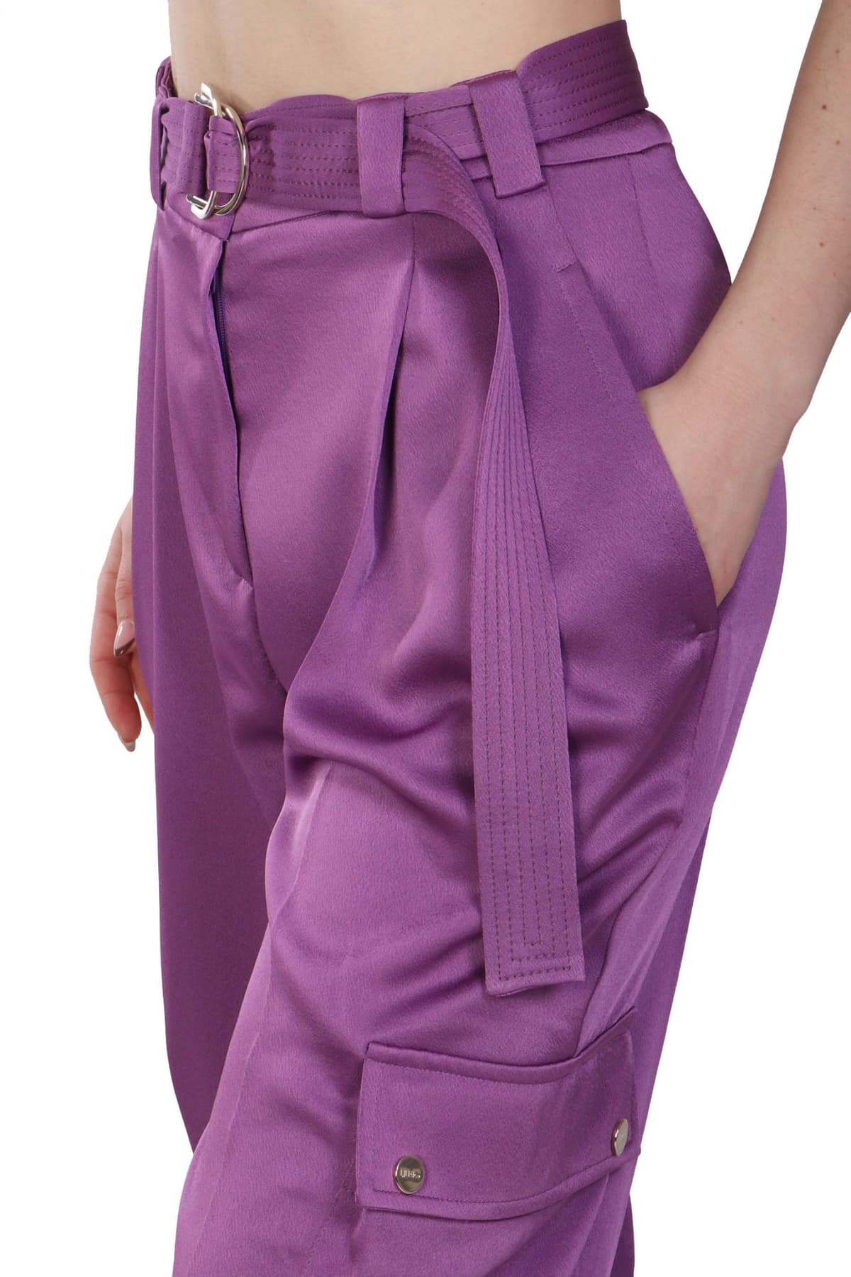 LIU JO BETTER ΠΑΝΤΕΛΟΝΙ CARGO ΣΑΤΕΝ ΜΕ ΖΩΝΗ ΜΩΒ