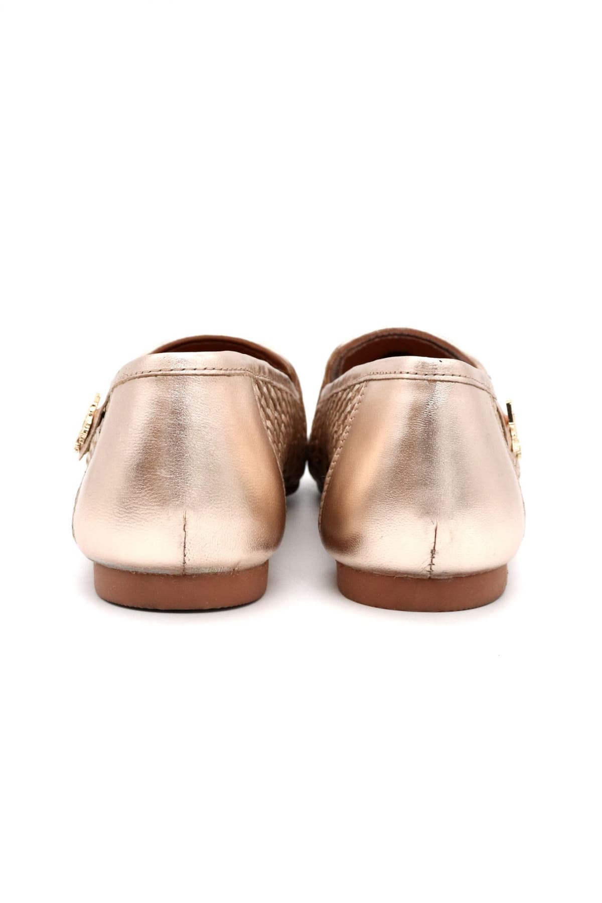 U.S.POLO ASSN ΠΑΠΟΥΤΣΙΑ MOKAΣΙΝΙΑ ΠΛΕΞΗ ΑΓΚΡΑΦΑ ΜΕΤΑΛΛΙΚΟ LOGO ΧΡΥΣΟ