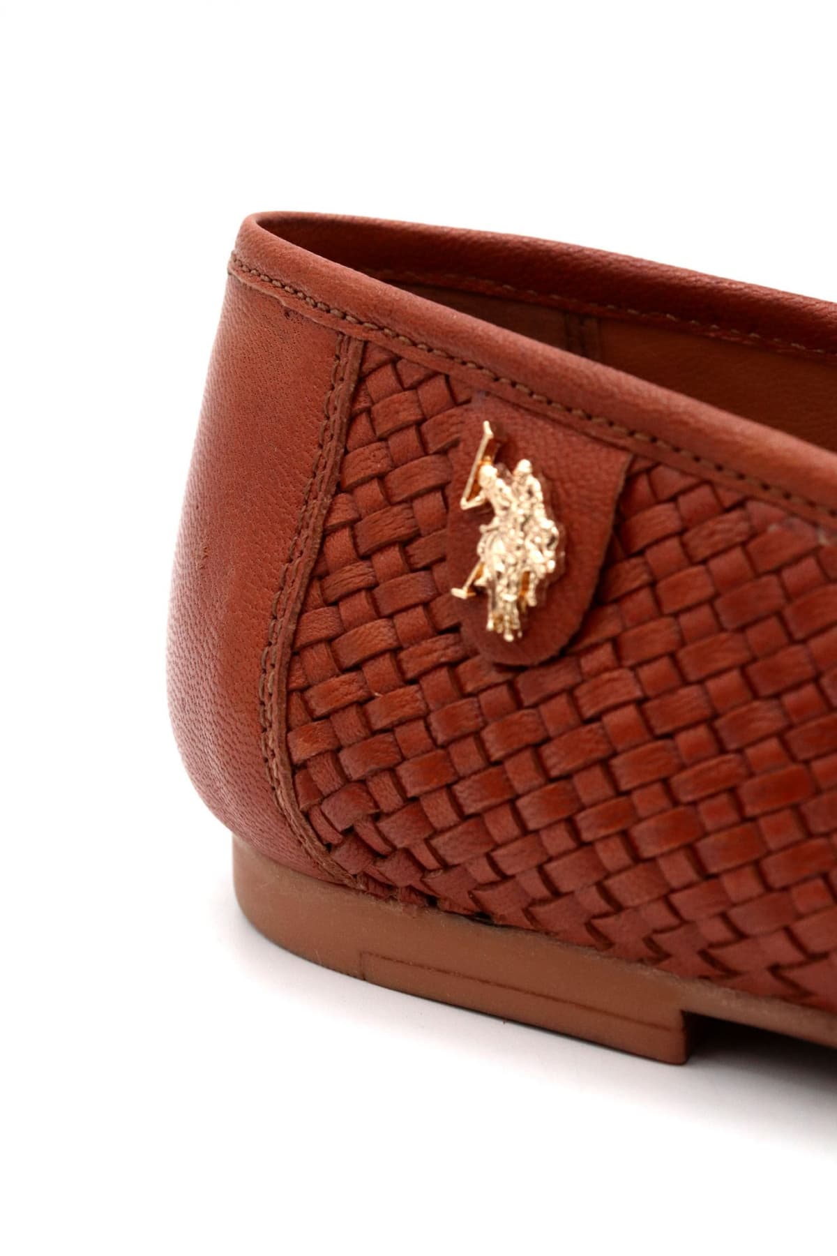 U.S.POLO ASSN ΠΑΠΟΥΤΣΙΑ MOKAΣΙΝΙΑ ΠΛΕΞΗ ΑΓΚΡΑΦΑ ΜΕΤΑΛΛΙΚΟ LOGO ΤΑΜΠΑ