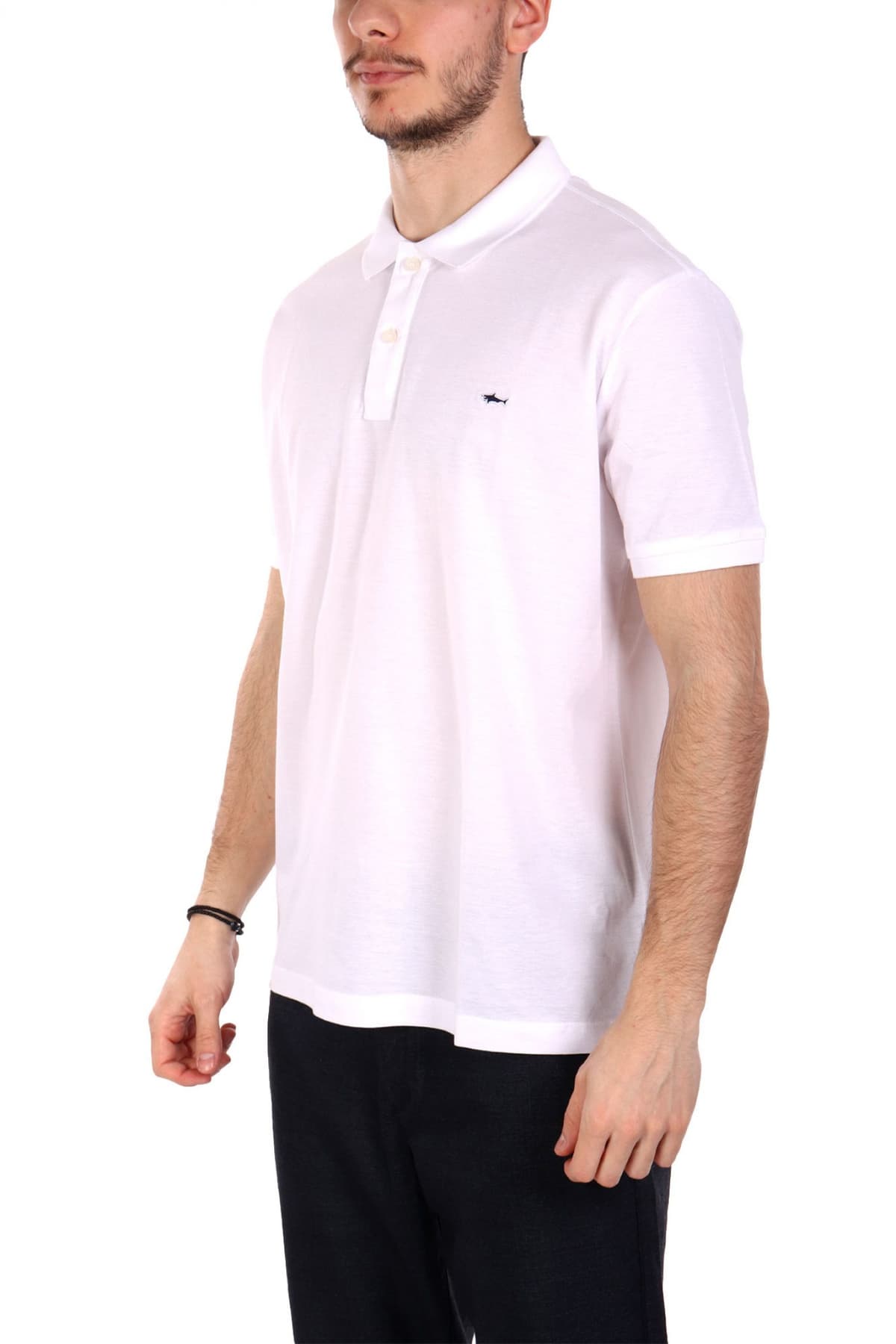 PAUL&SHARK POLO LOGO ΛΕΥΚΟ